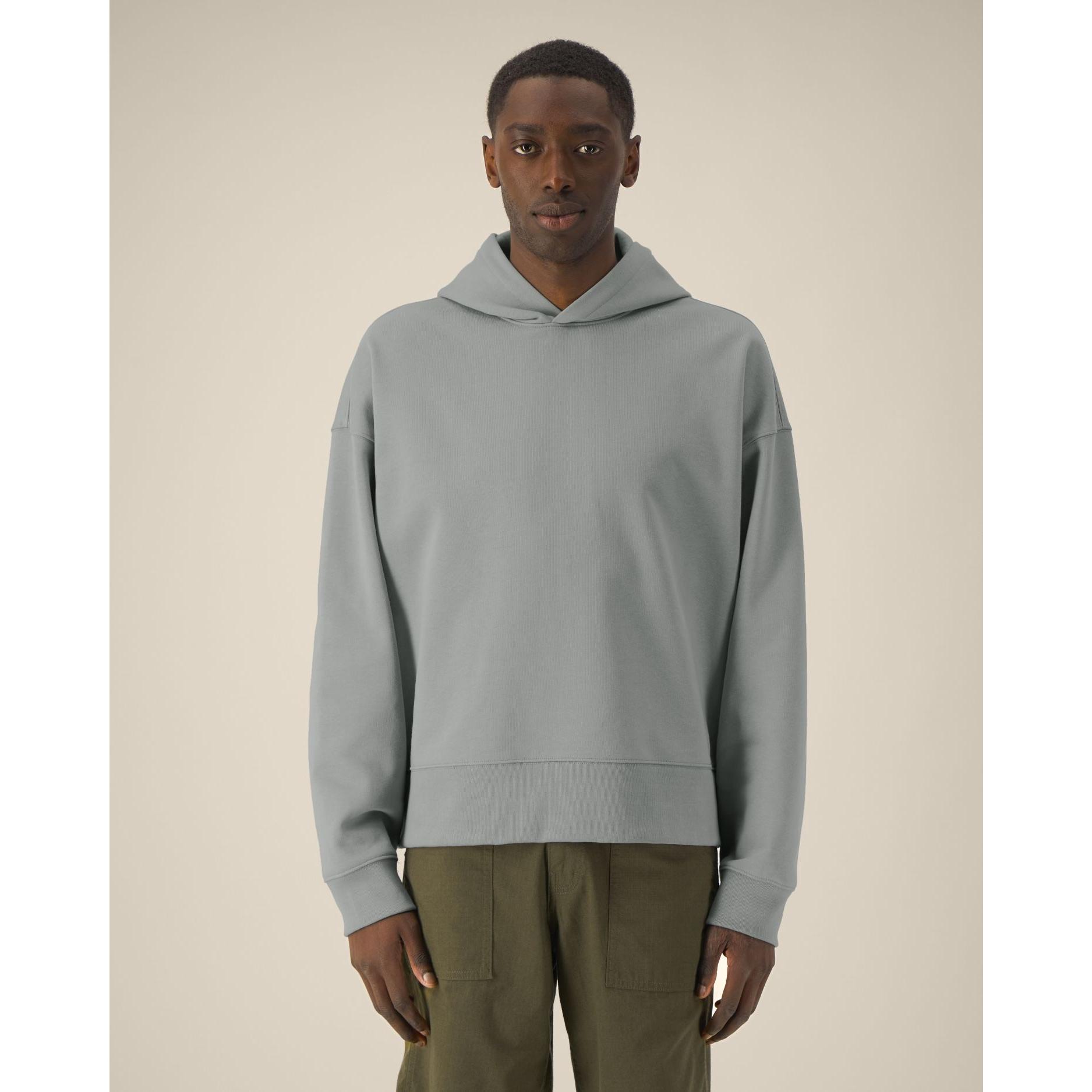 Hanorac cu glugă unisex Voicer Misty Grey 3XL