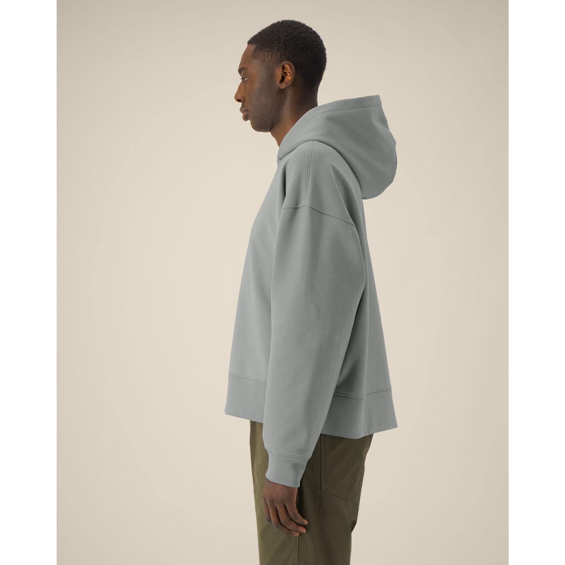 Hanorac cu glugă unisex Voicer Misty Grey 3XL