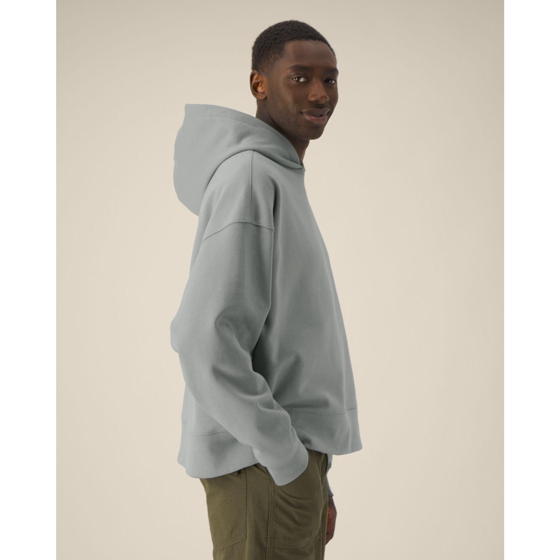Hanorac cu glugă unisex Voicer Misty Grey 3XL