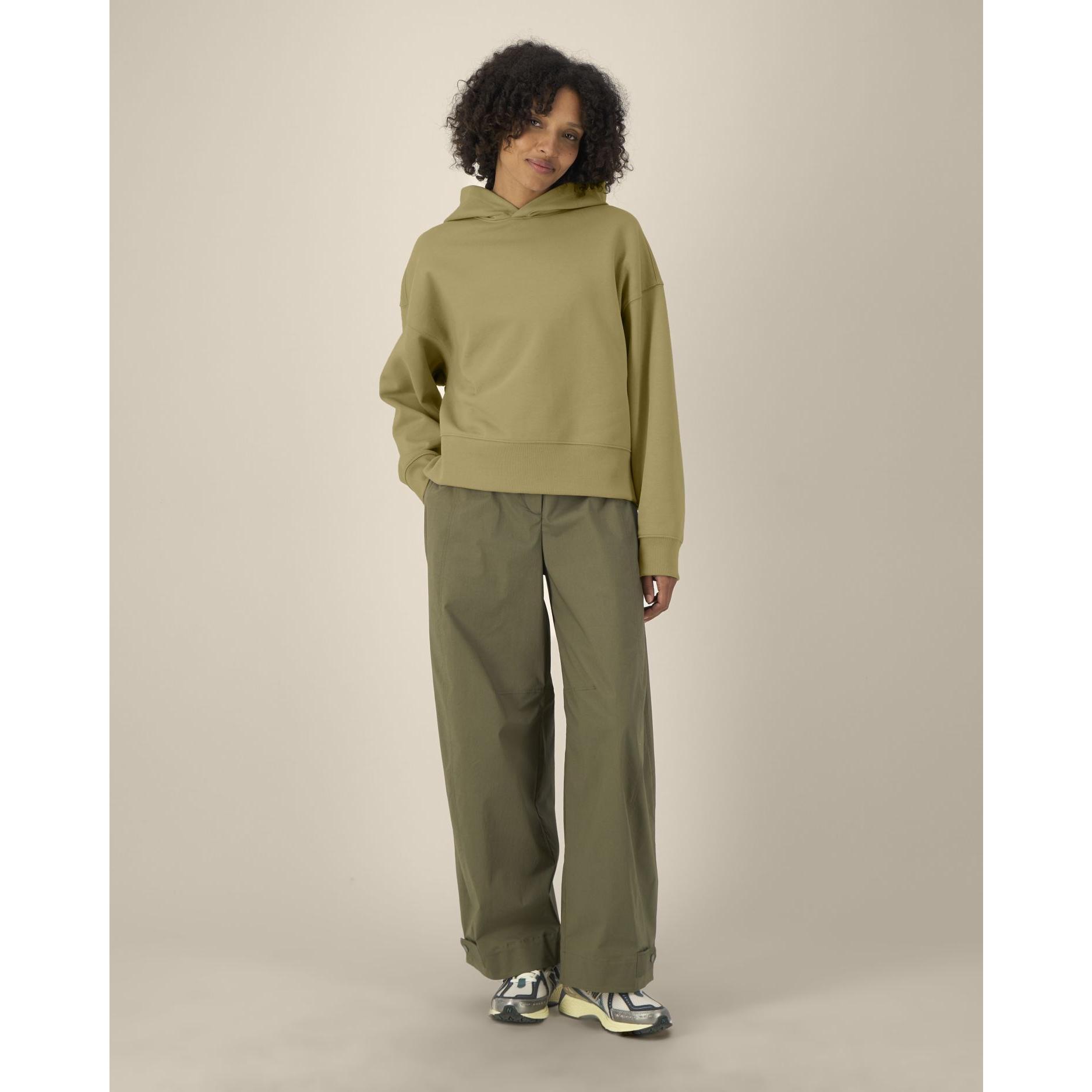 Hanorac cu glugă unisex Voicer Faded Olive 2XS