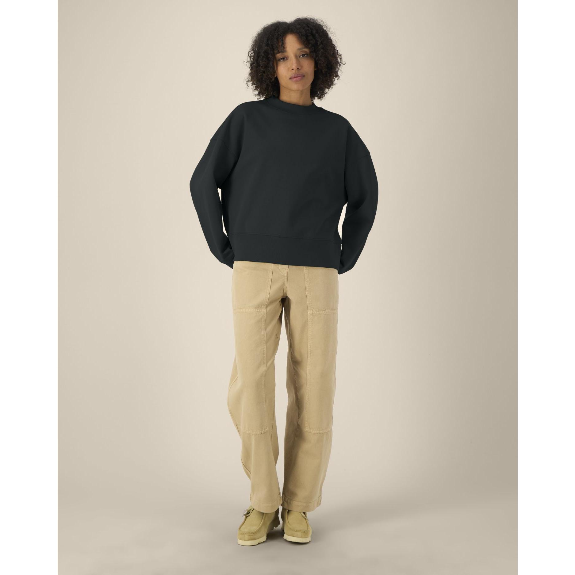 Hanorac la baza gâtului unisex Ryler Black 2XS