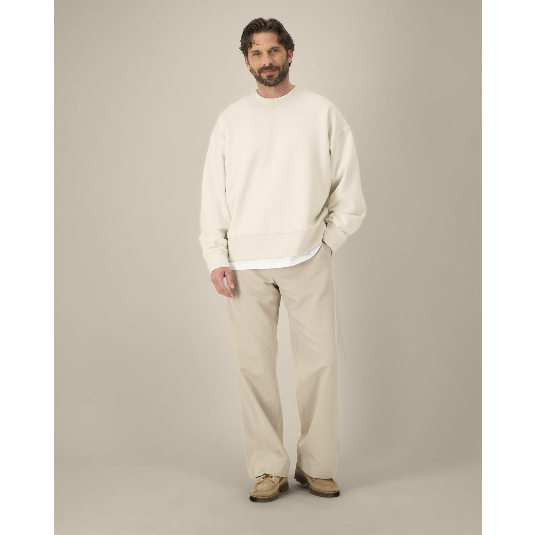Hanorac la baza gâtului unisex Ryler Natural Raw 2XS