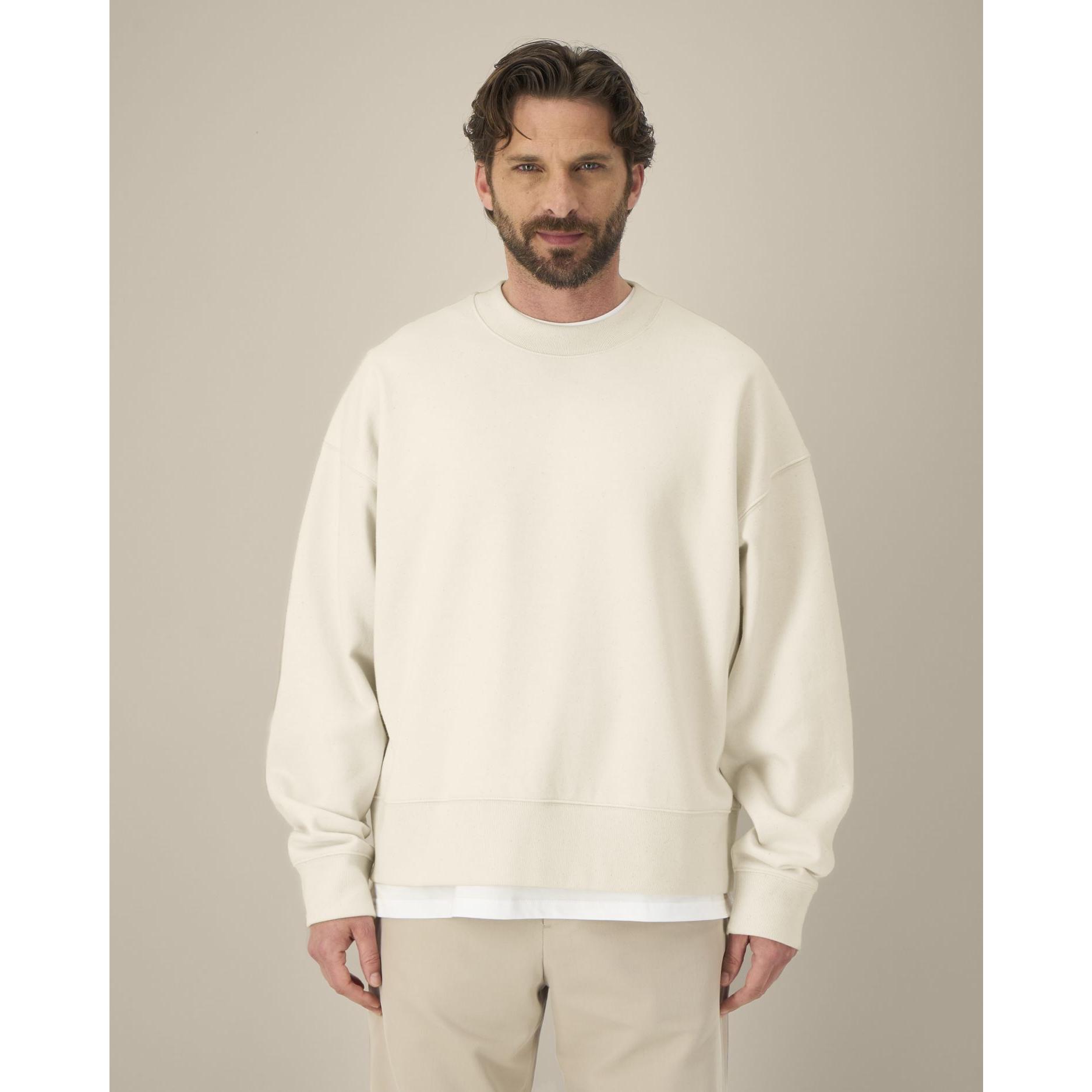 Hanorac la baza gâtului unisex Ryler Natural Raw 2XS