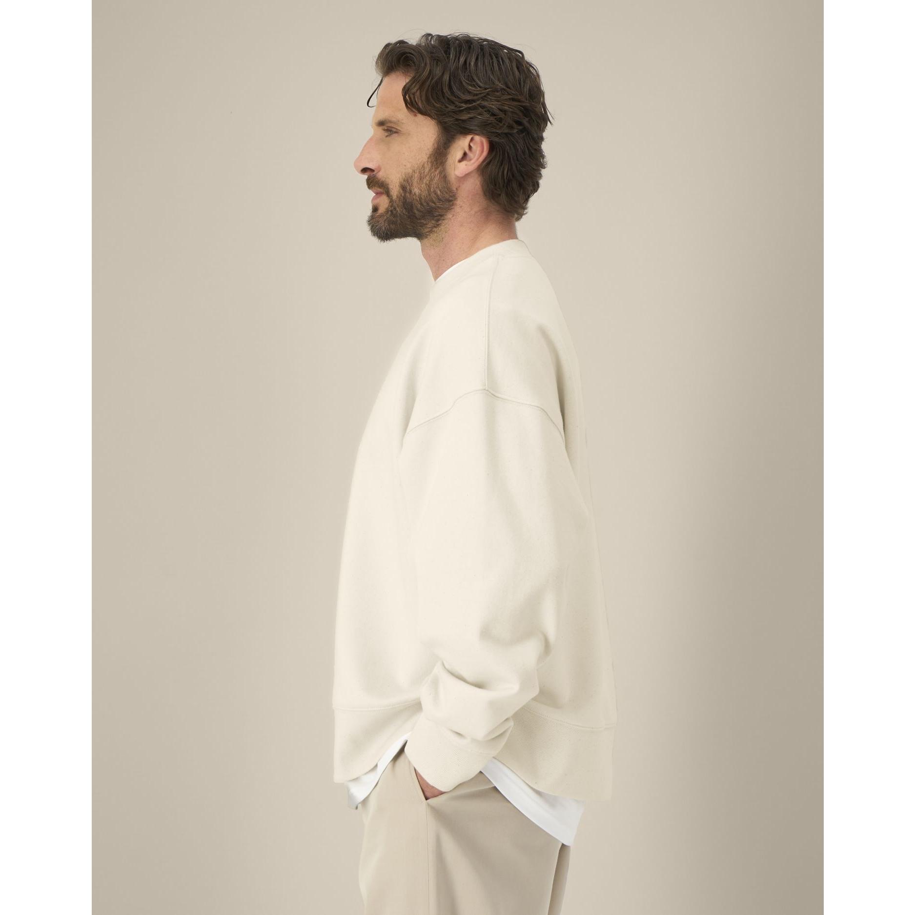 Hanorac la baza gâtului unisex Ryler Natural Raw 2XS