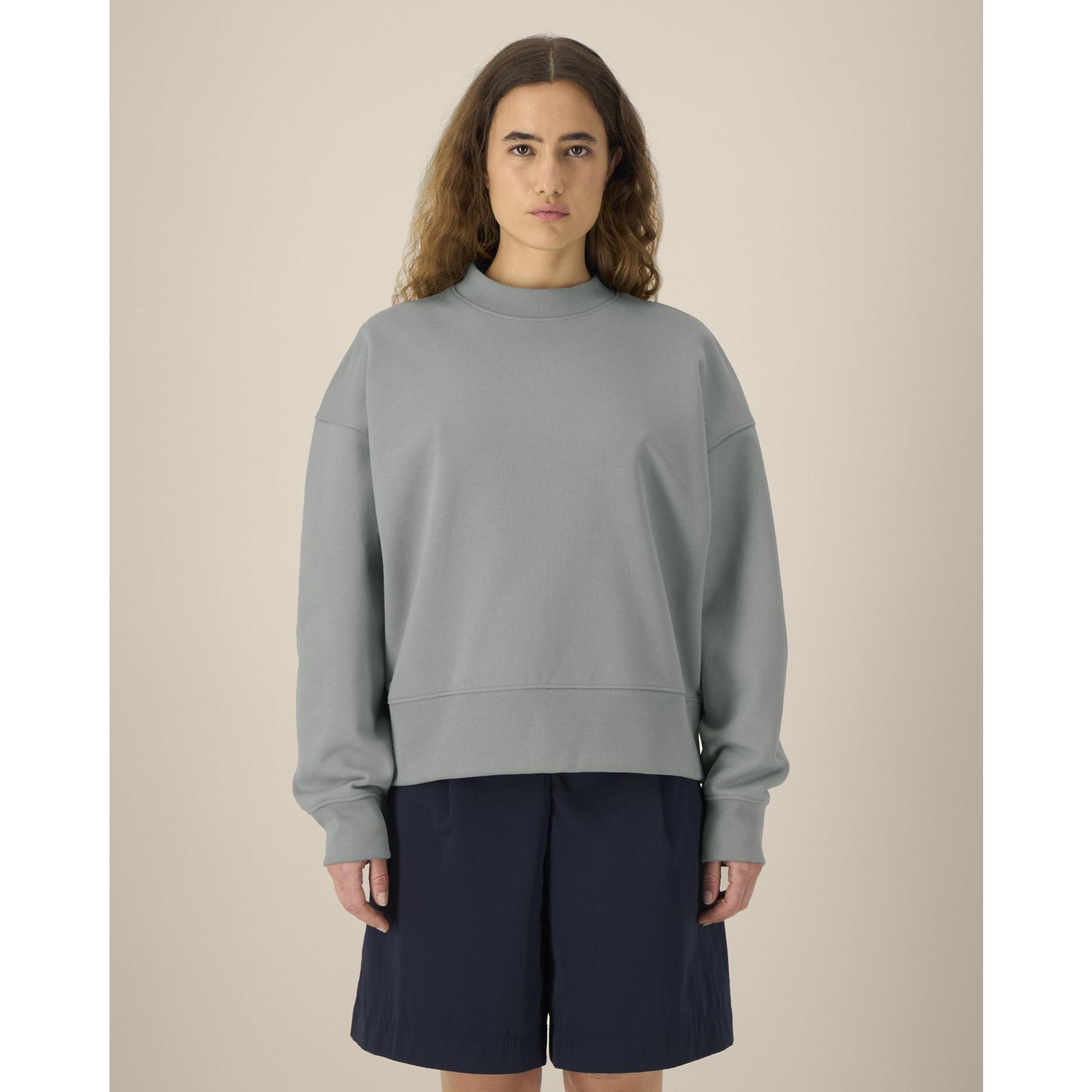 Hanorac la baza gâtului unisex Ryler Misty Grey 2XS