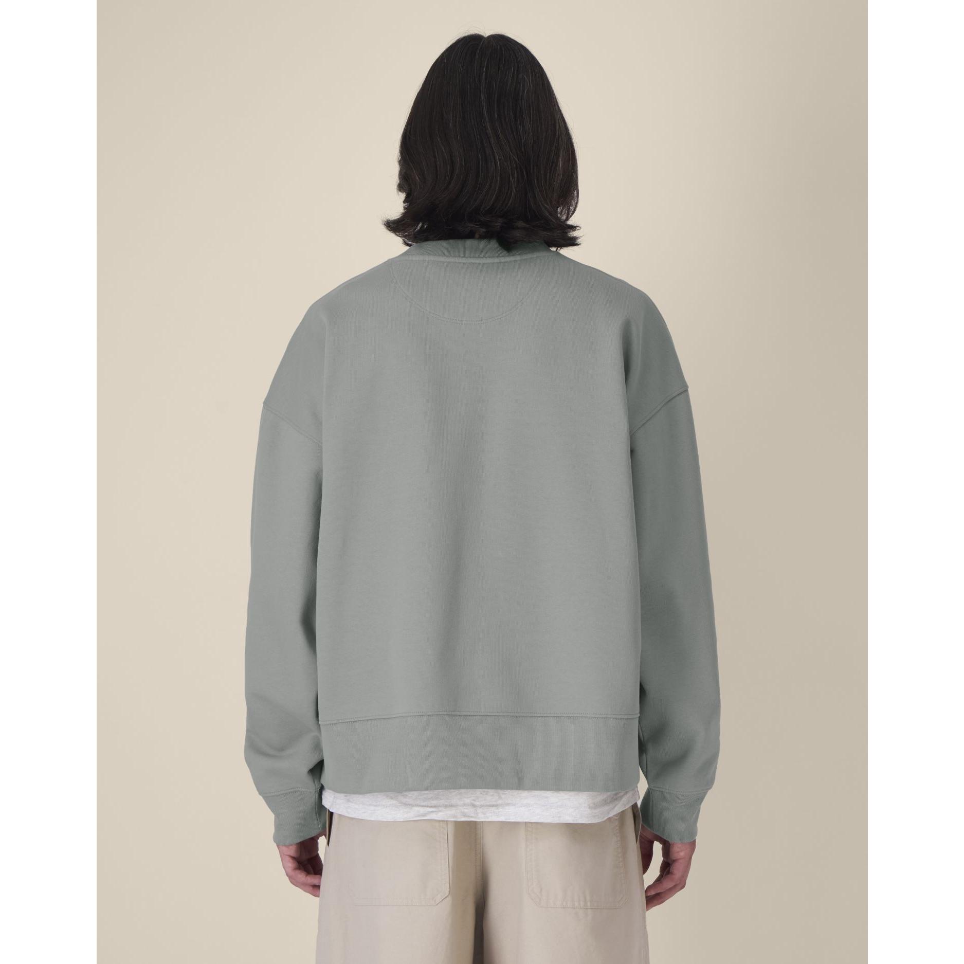 Hanorac la baza gâtului unisex Ryler Misty Grey 2XS