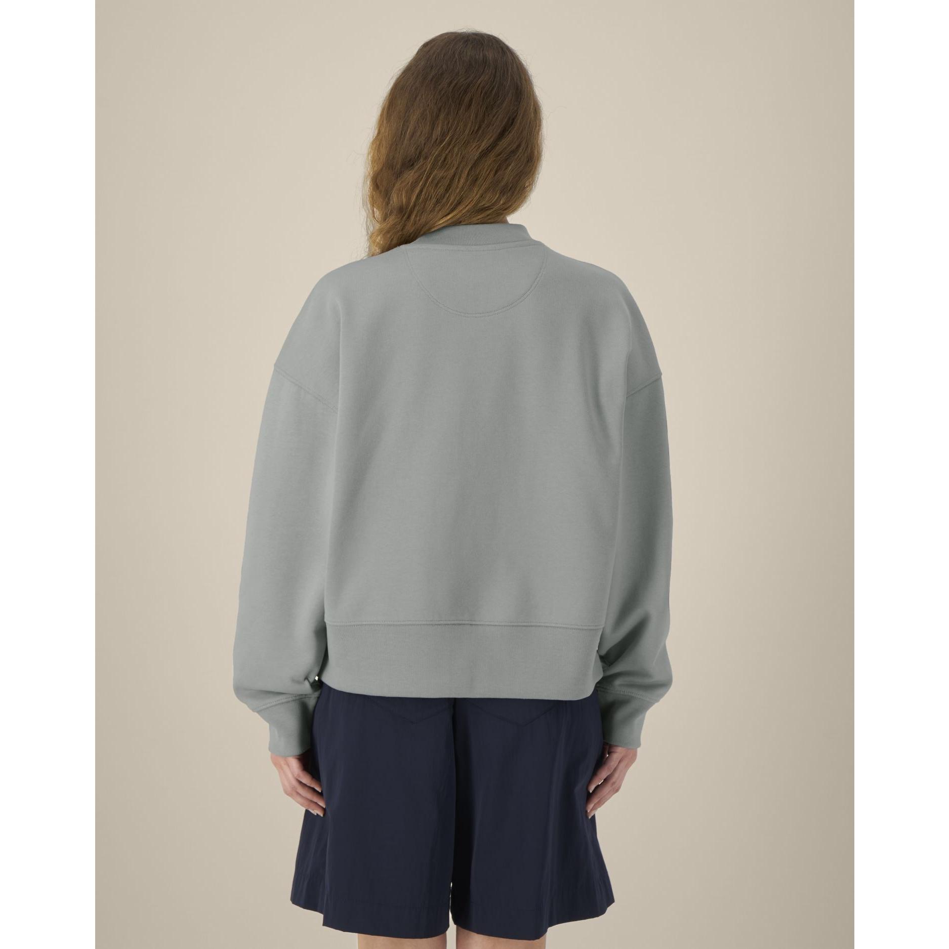 Hanorac la baza gâtului unisex Ryler Misty Grey 2XS