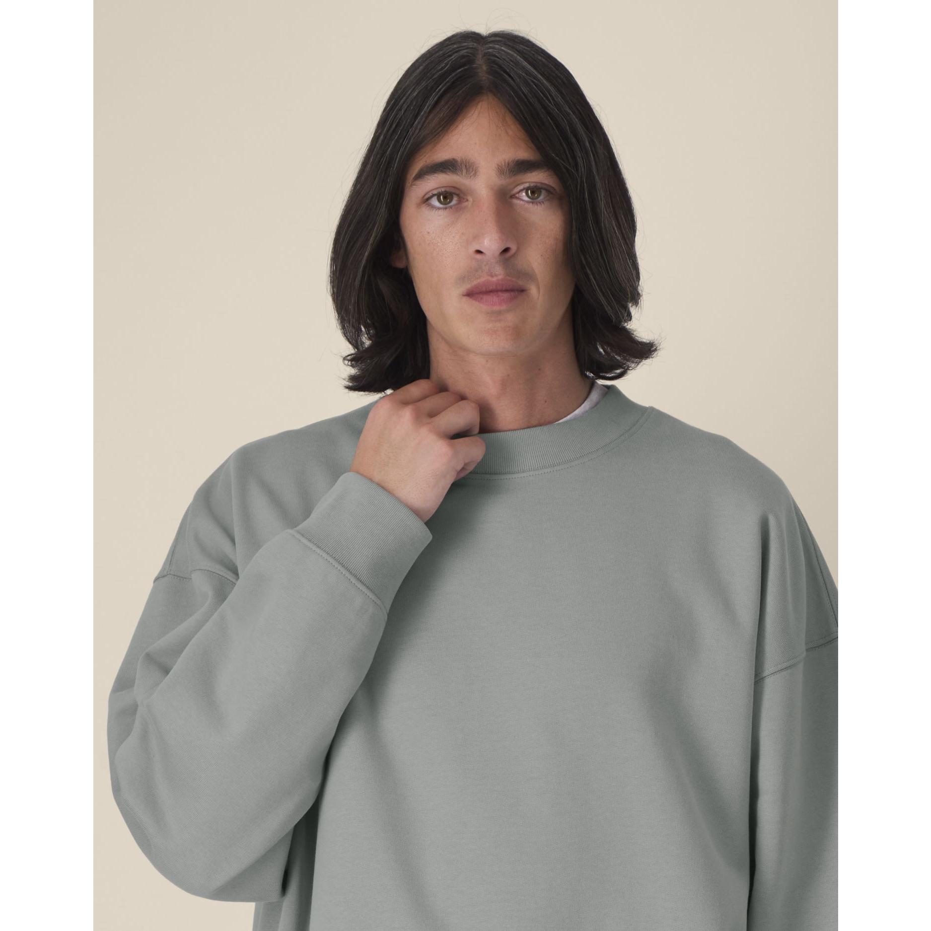 Hanorac la baza gâtului unisex Ryler Misty Grey 2XS