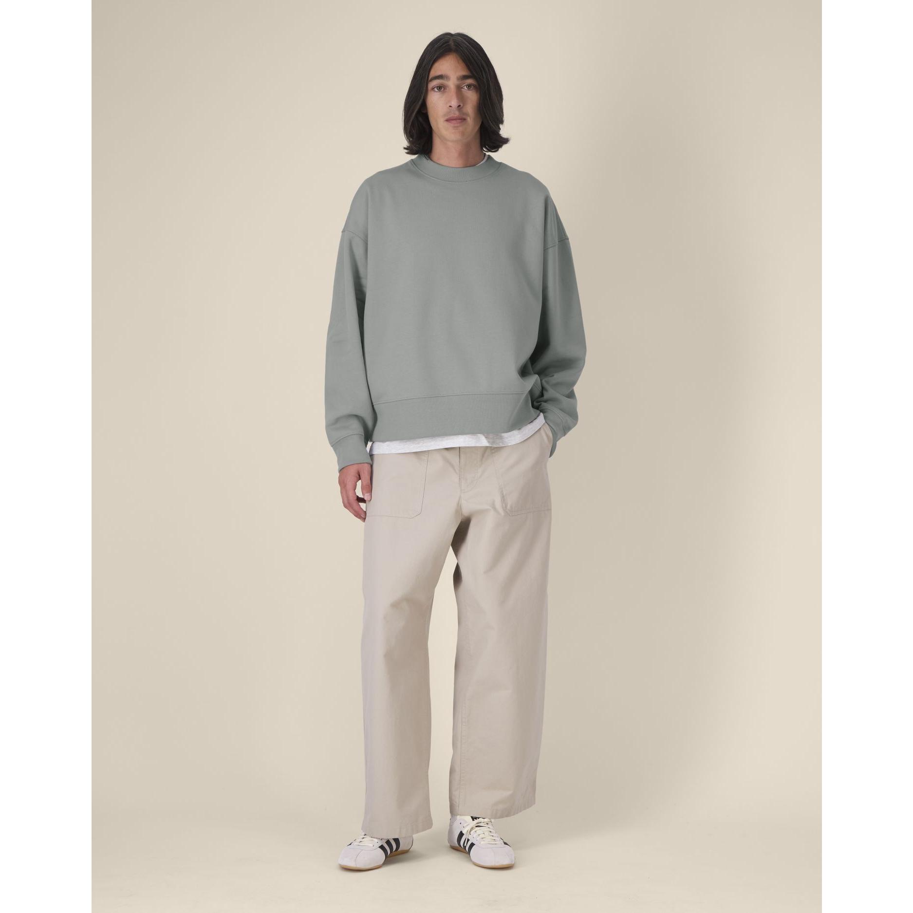 Hanorac la baza gâtului unisex Ryler Misty Grey 2XS