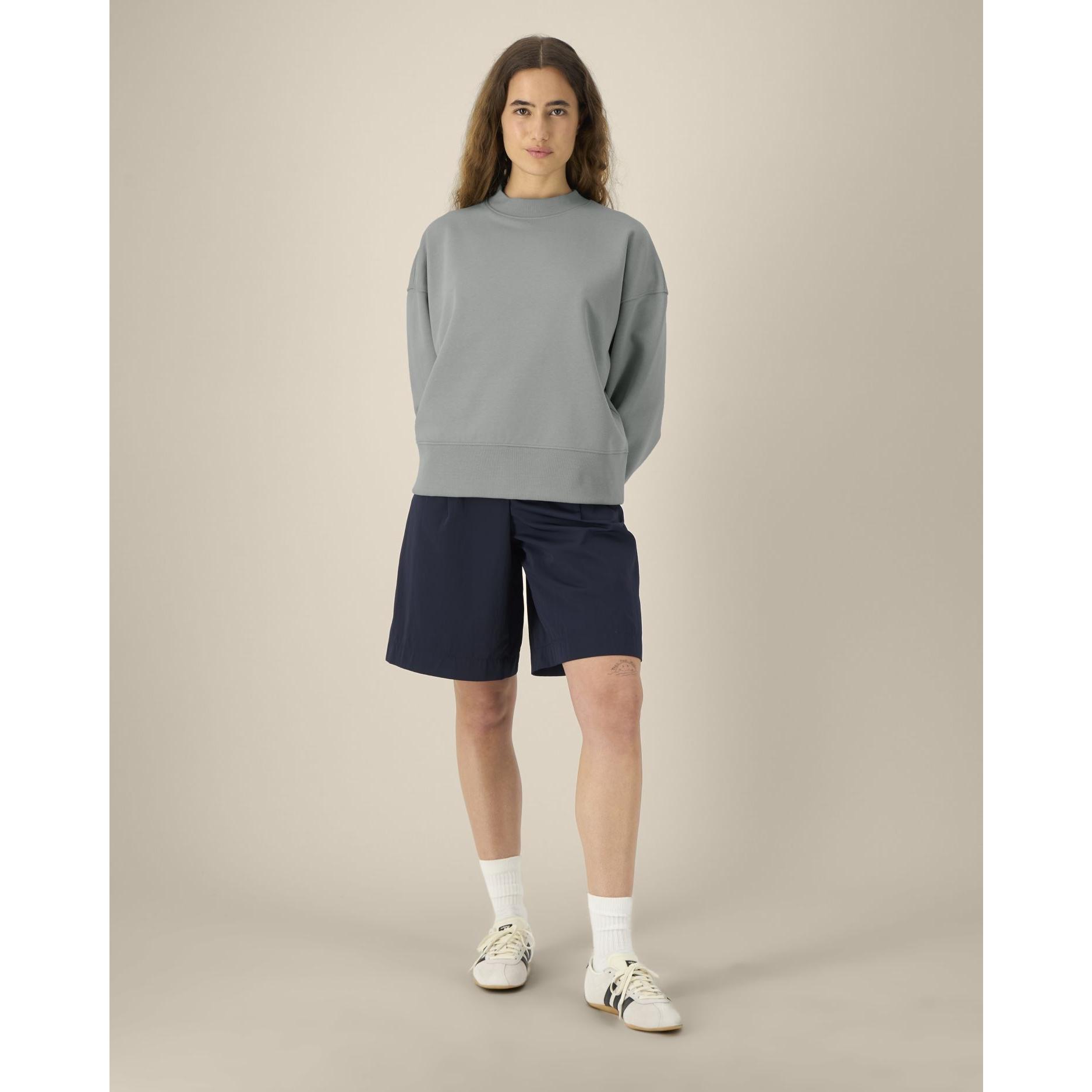 Hanorac la baza gâtului unisex Ryler Misty Grey 2XS