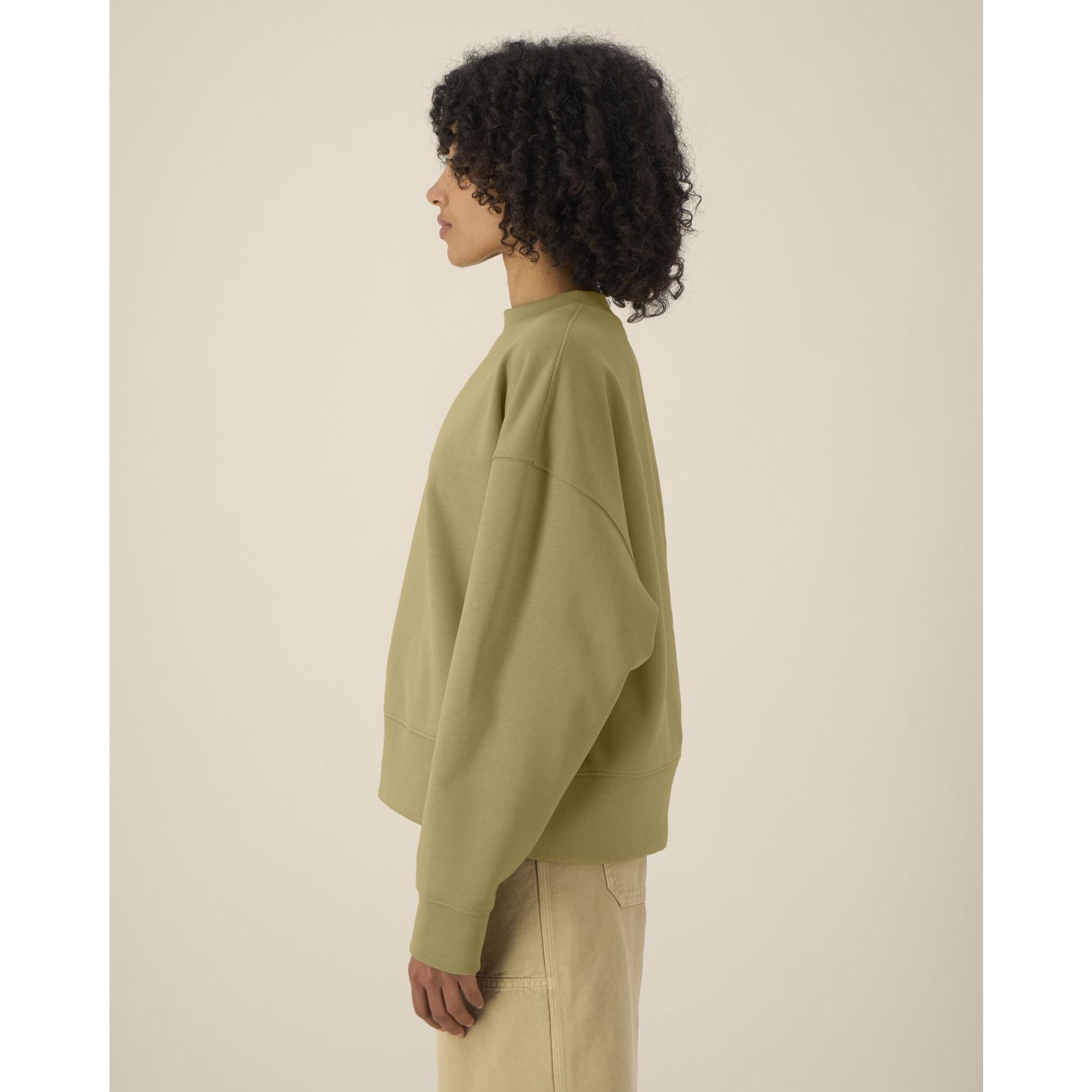 Hanorac la baza gâtului unisex Ryler Faded Olive 2XS
