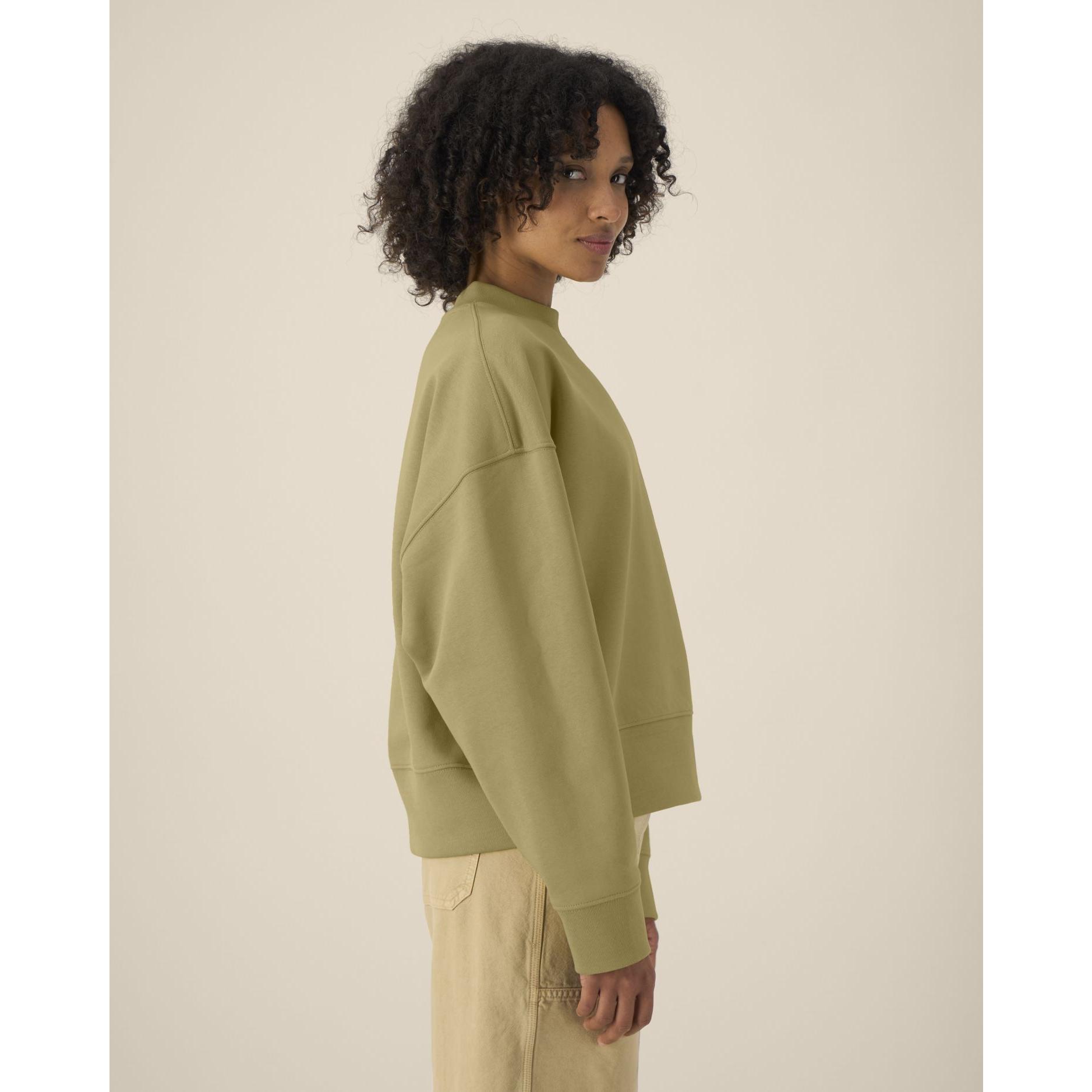 Hanorac la baza gâtului unisex Ryler Faded Olive 2XS