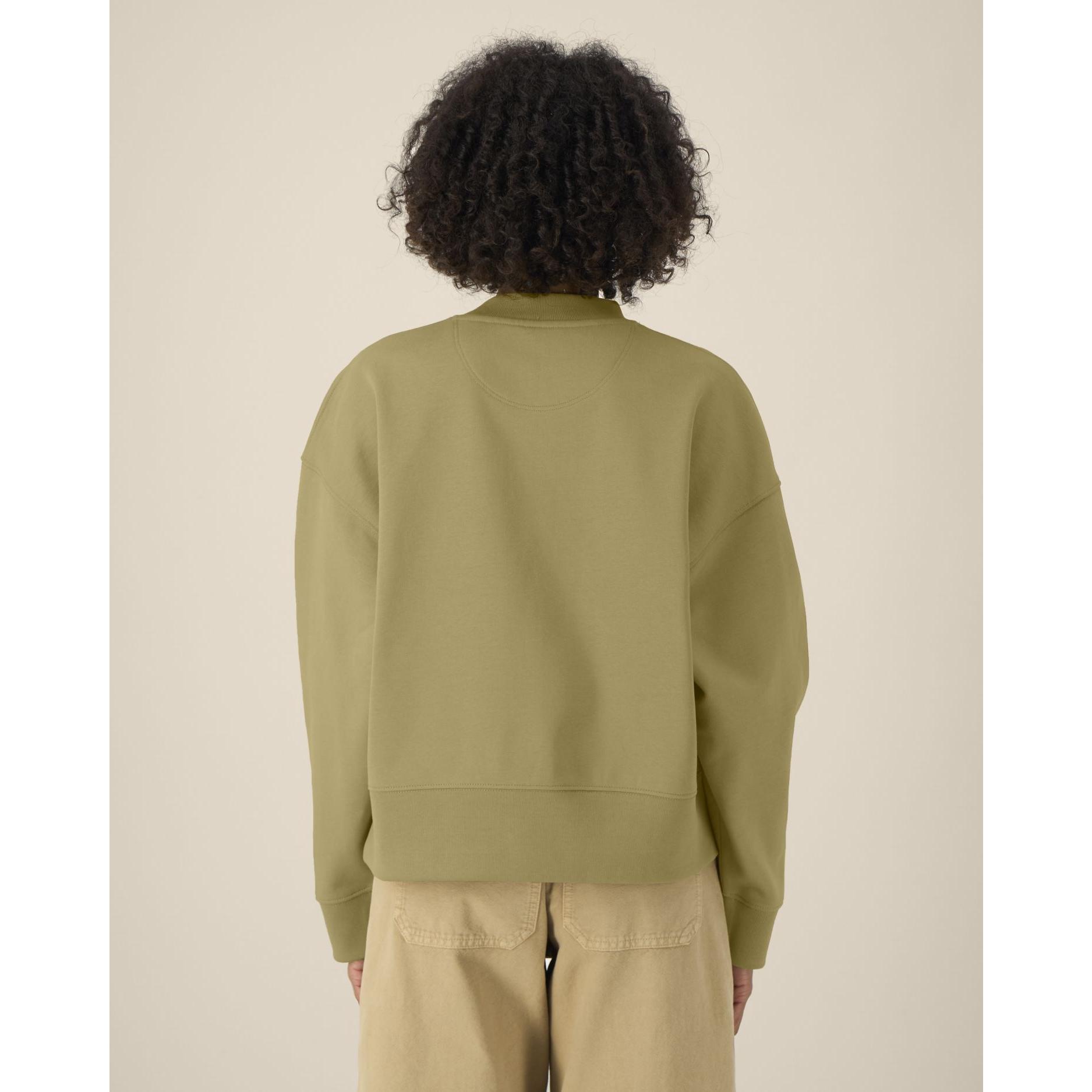 Hanorac la baza gâtului unisex Ryler Faded Olive 2XS