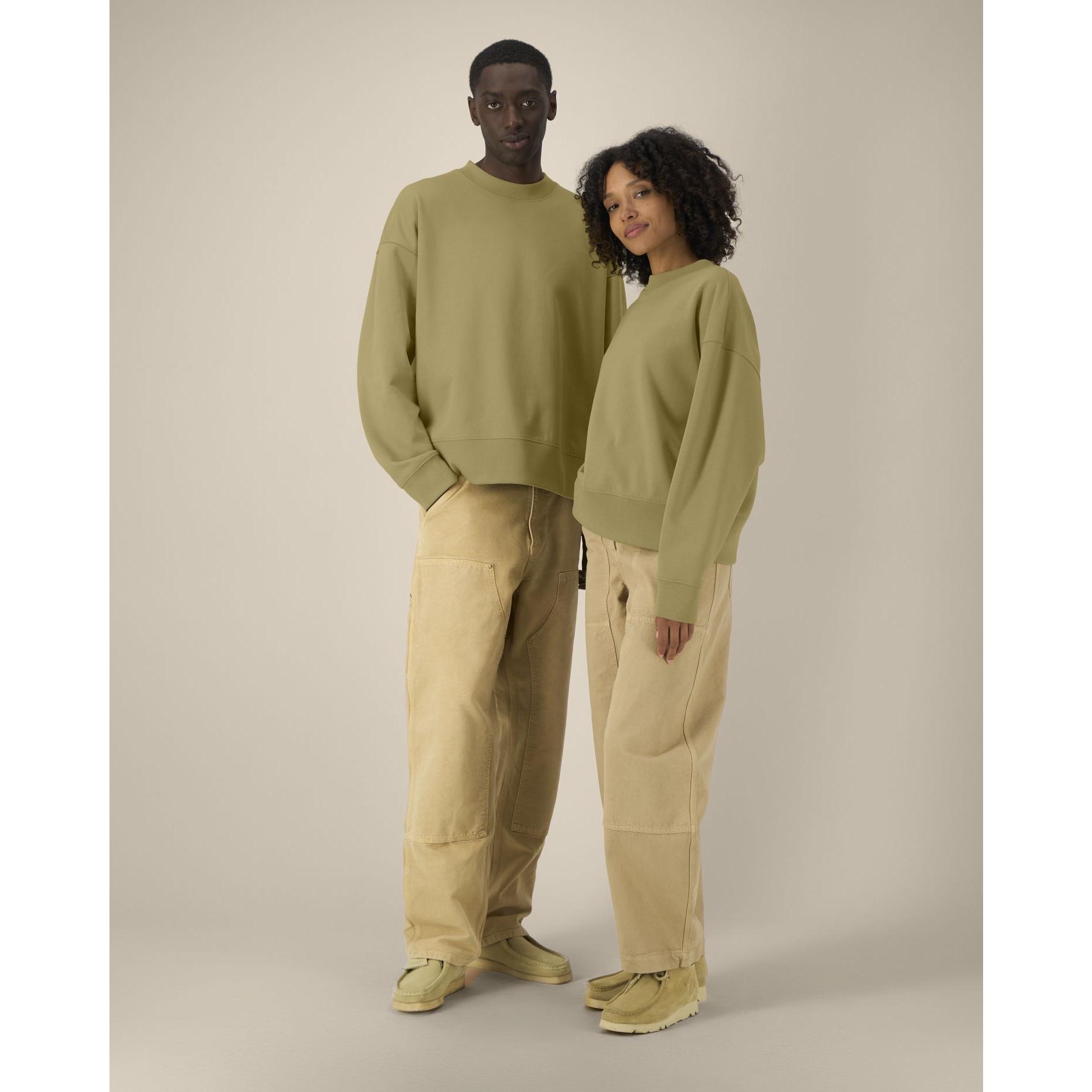 Hanorac la baza gâtului unisex Ryler Faded Olive 2XS