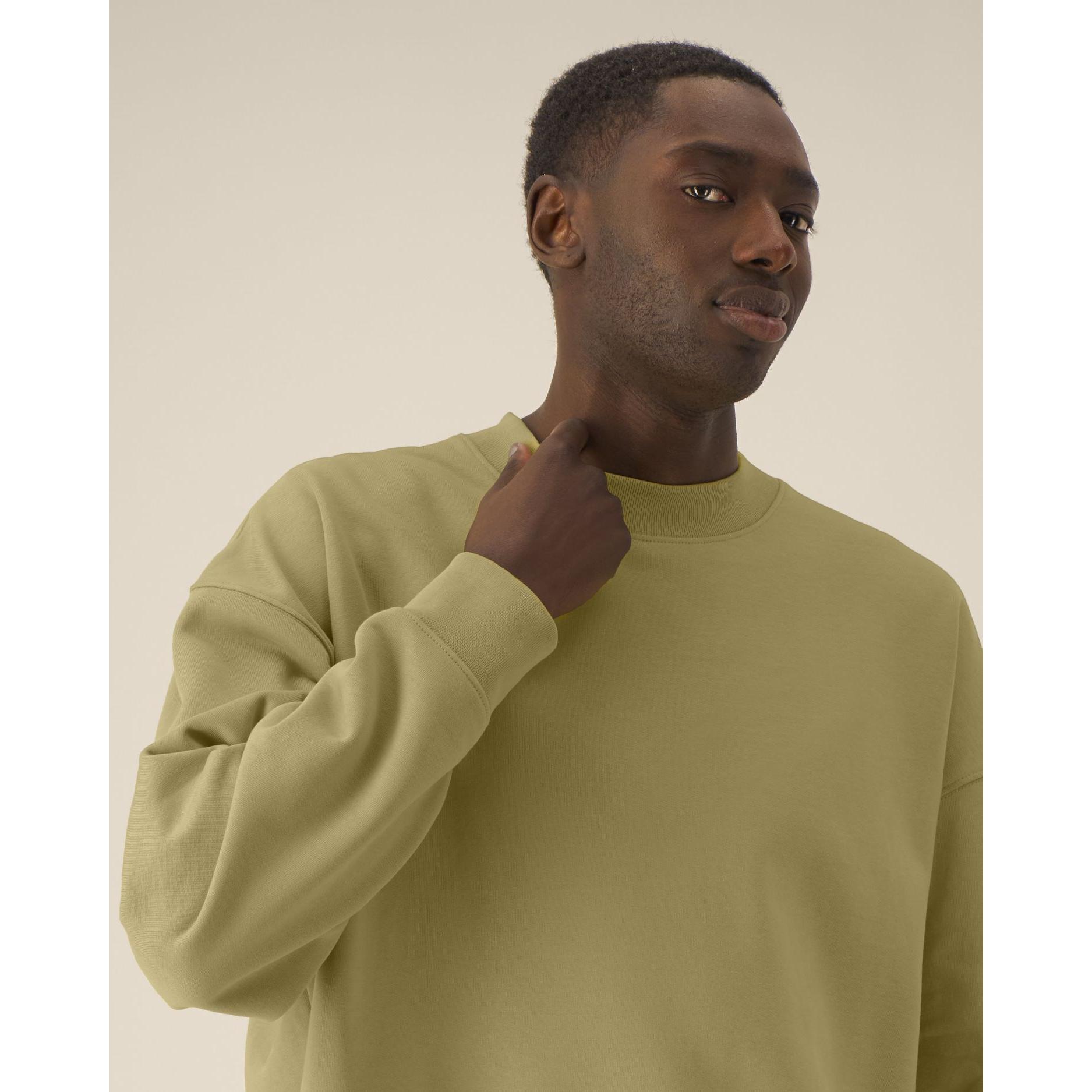 Hanorac la baza gâtului unisex Ryler Faded Olive 2XS
