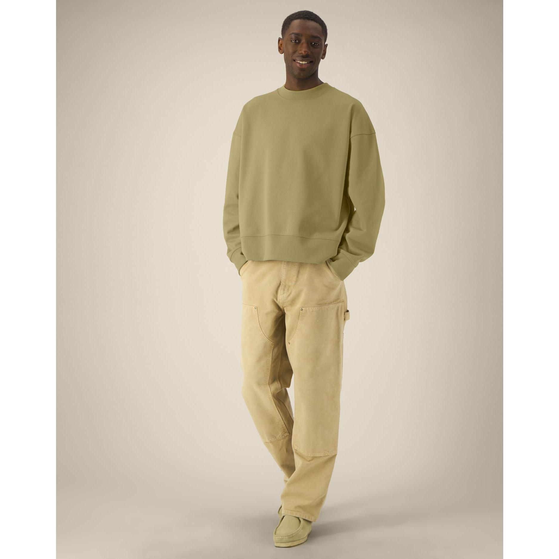 Hanorac la baza gâtului unisex Ryler Faded Olive 2XS