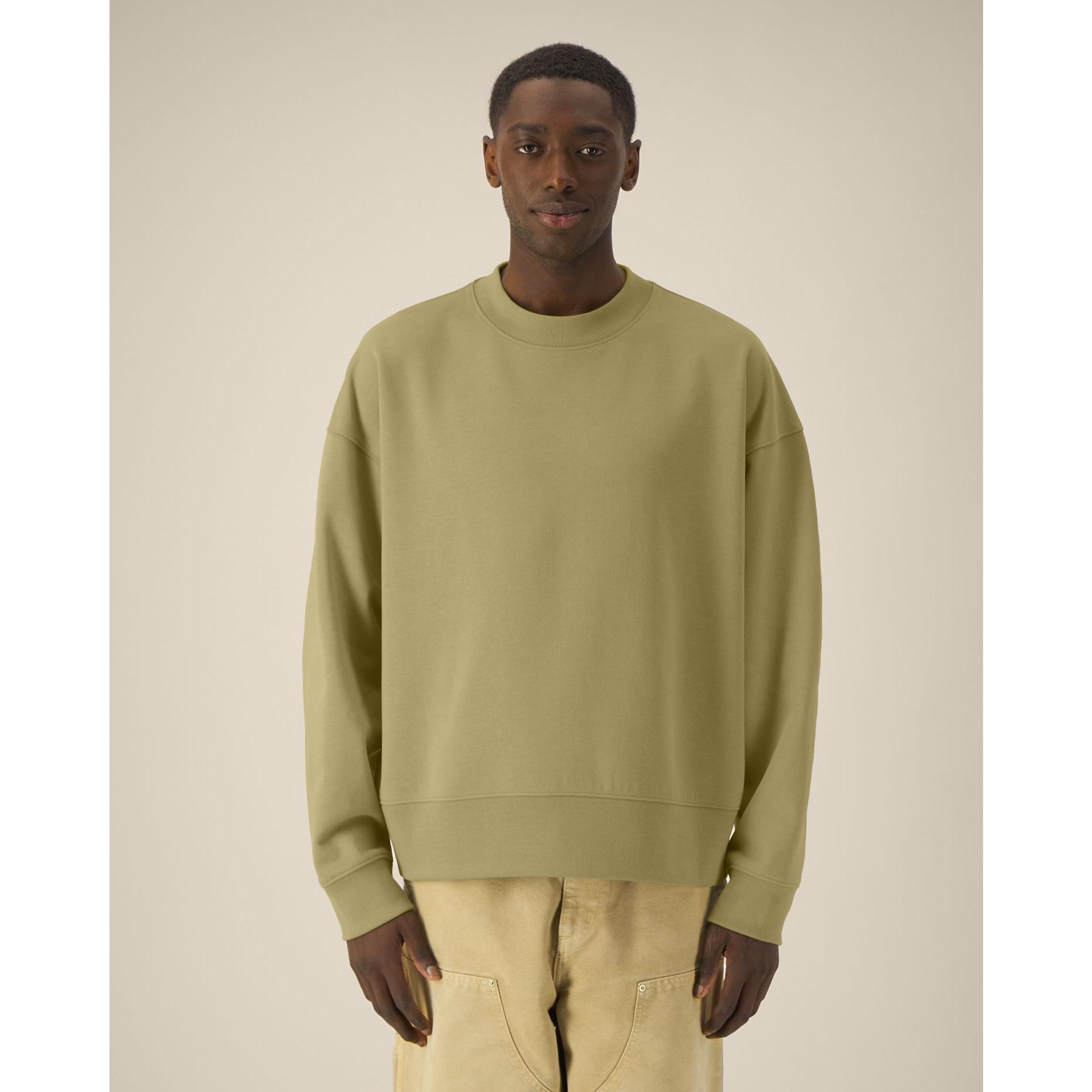 Hanorac la baza gâtului unisex Ryler Faded Olive 2XS