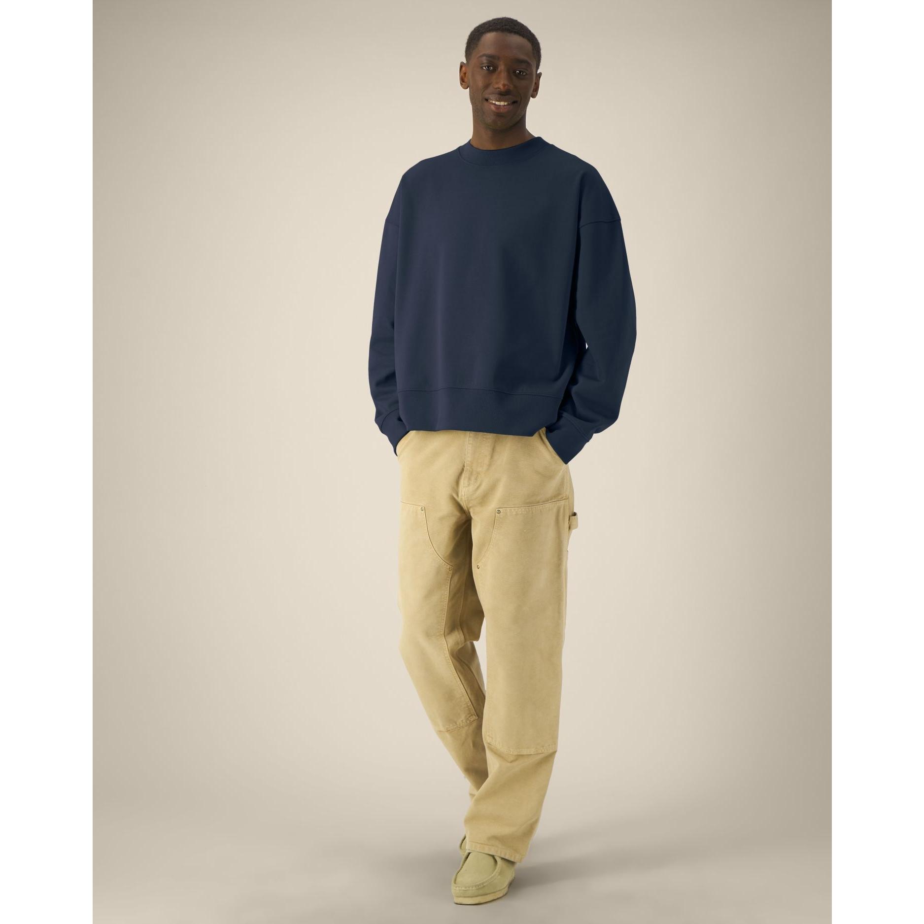 Hanorac la baza gâtului unisex Ryler French Navy L