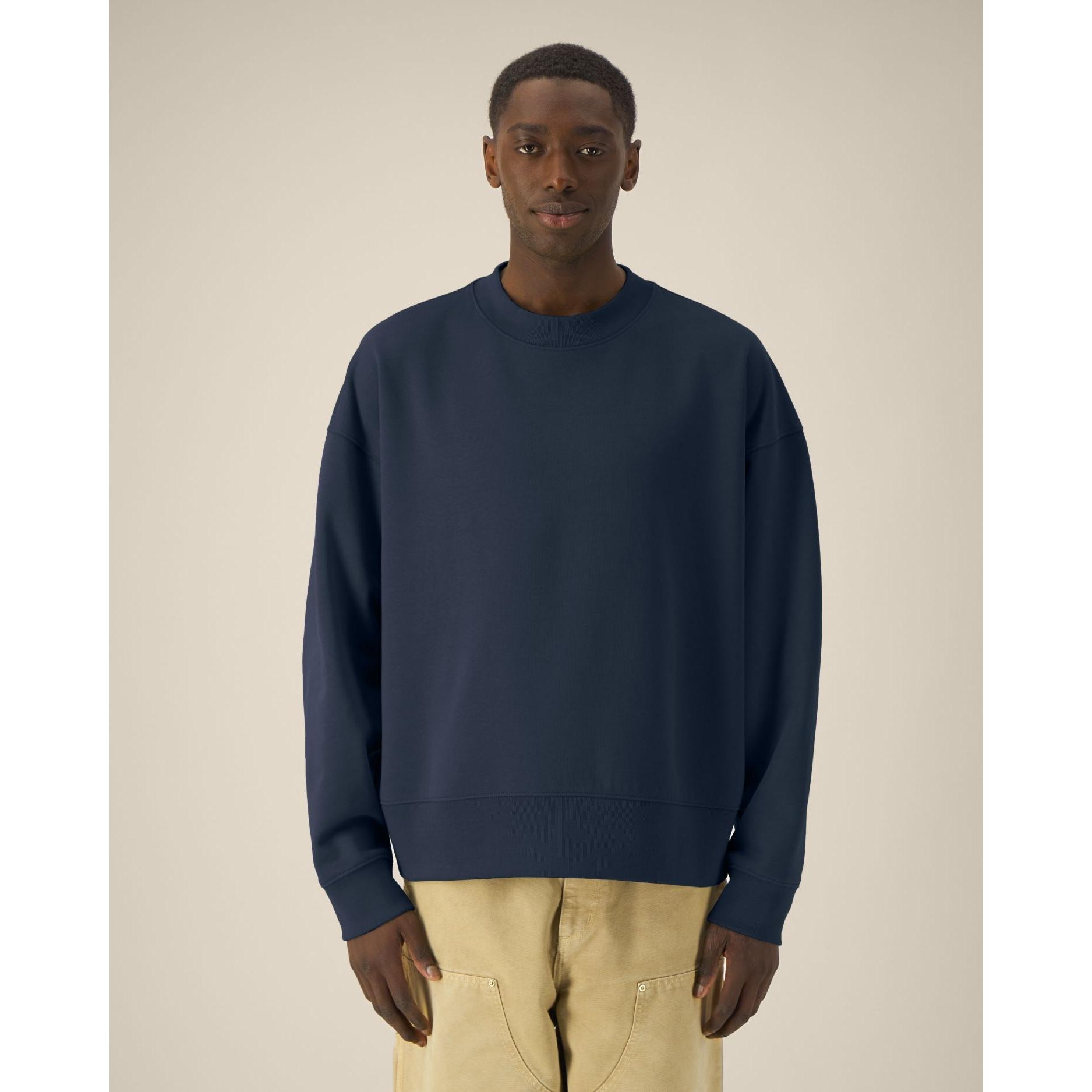 Hanorac la baza gâtului unisex Ryler French Navy L