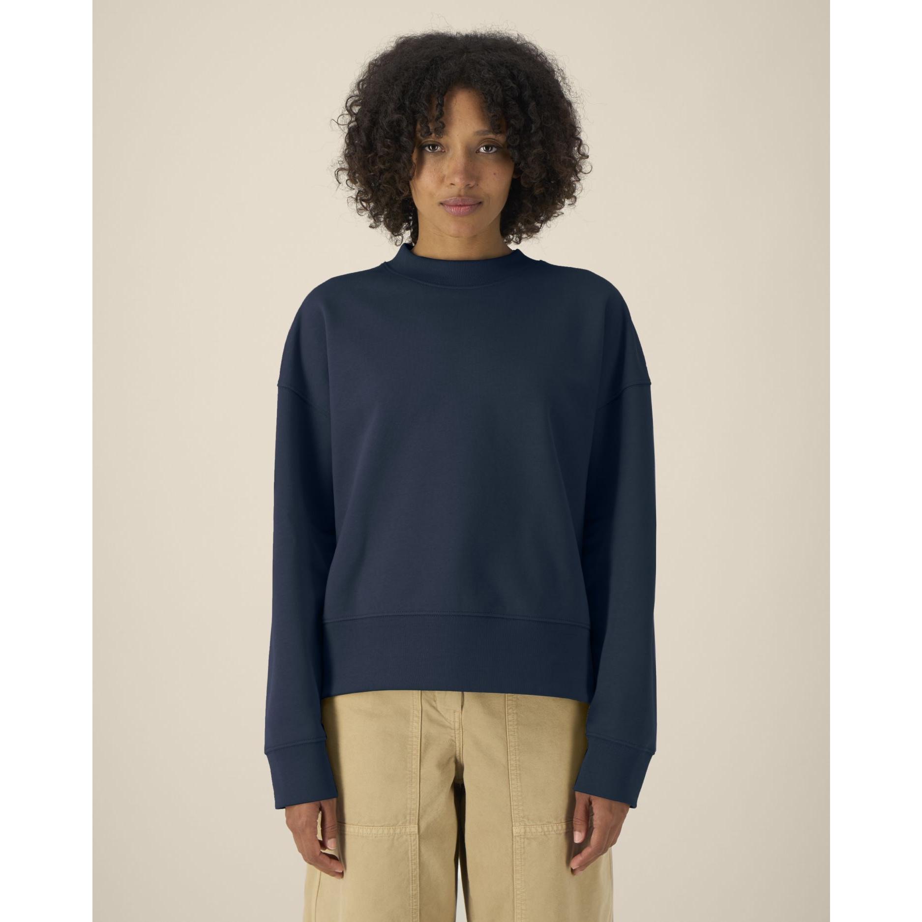 Hanorac la baza gâtului unisex Ryler French Navy L