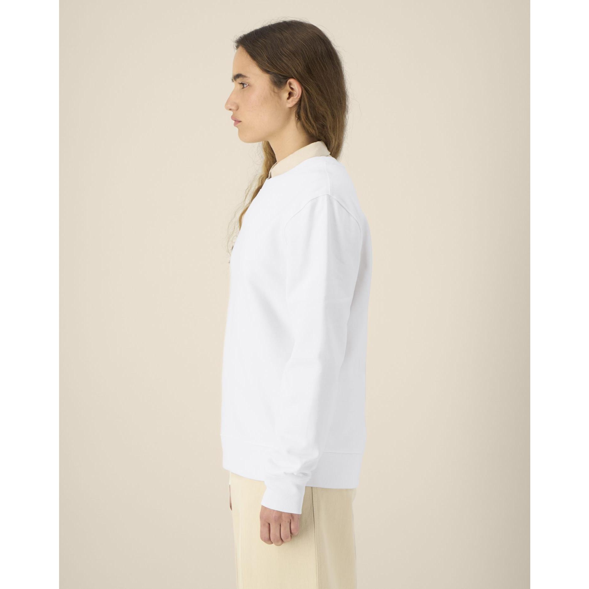 Hanorac la baza gâtului unisex Thinker White 5XL