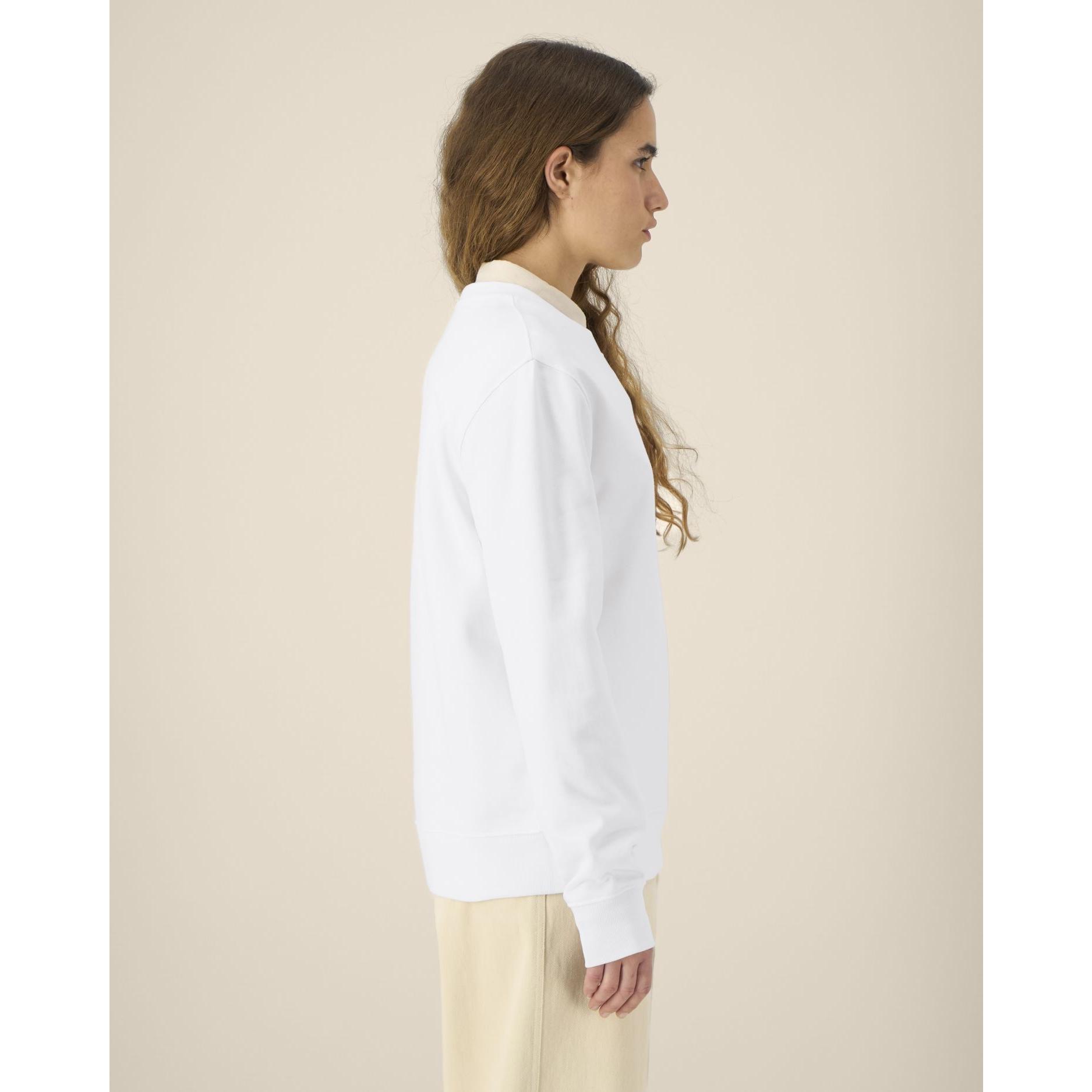 Hanorac la baza gâtului unisex Thinker White 5XL