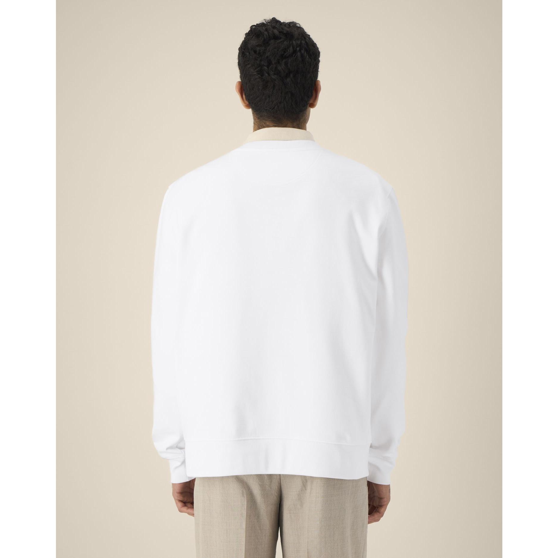 Hanorac la baza gâtului unisex Thinker White 5XL
