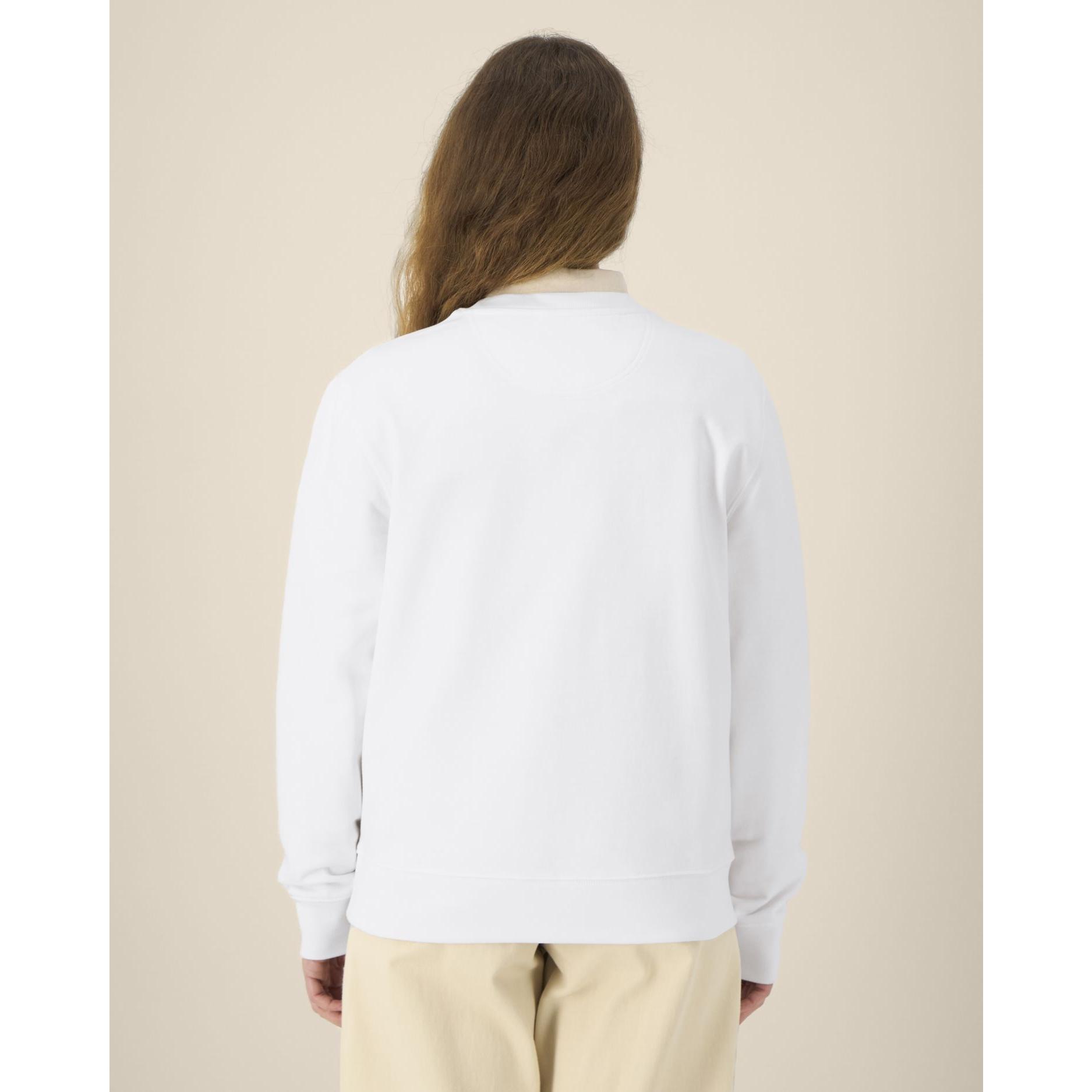 Hanorac la baza gâtului unisex Thinker White 5XL