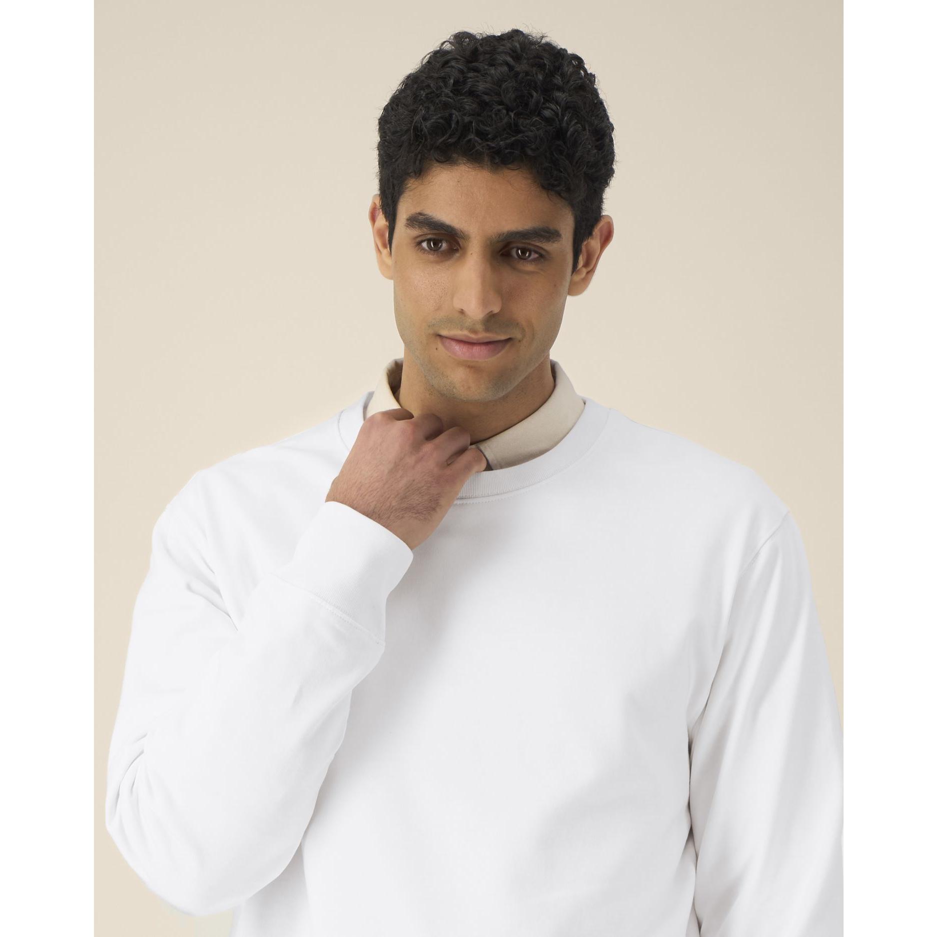 Hanorac la baza gâtului unisex Thinker White 5XL