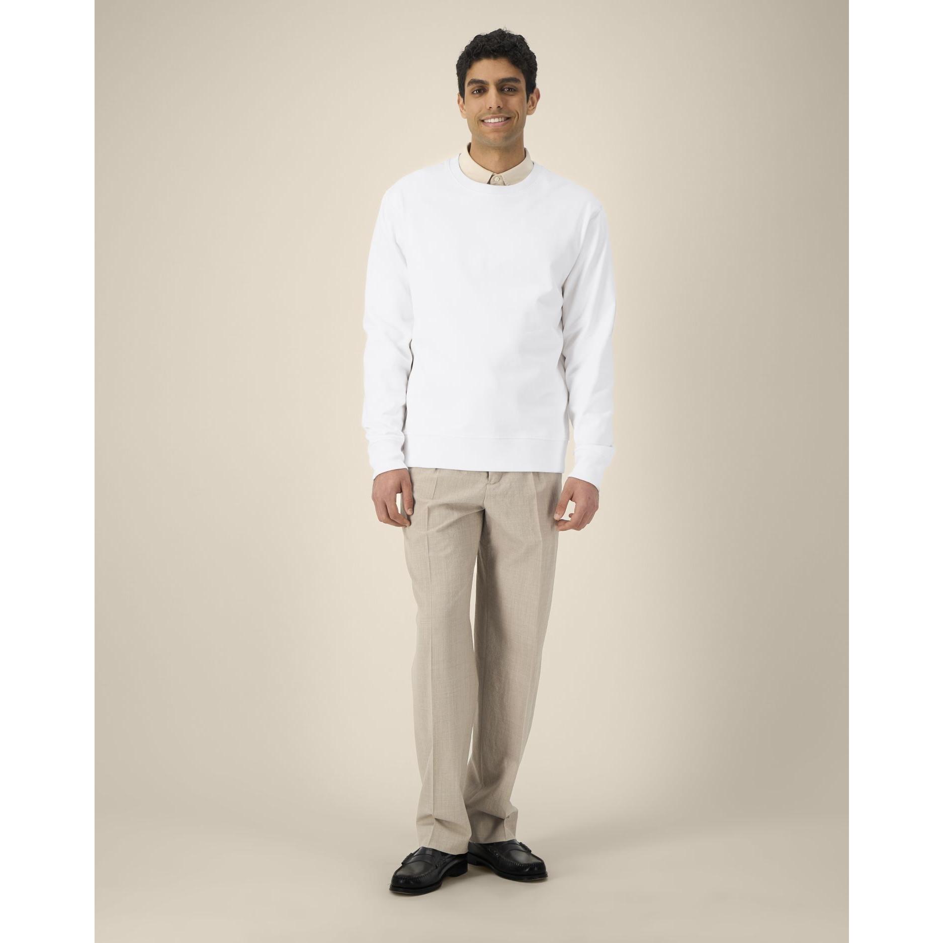 Hanorac la baza gâtului unisex Thinker White 5XL