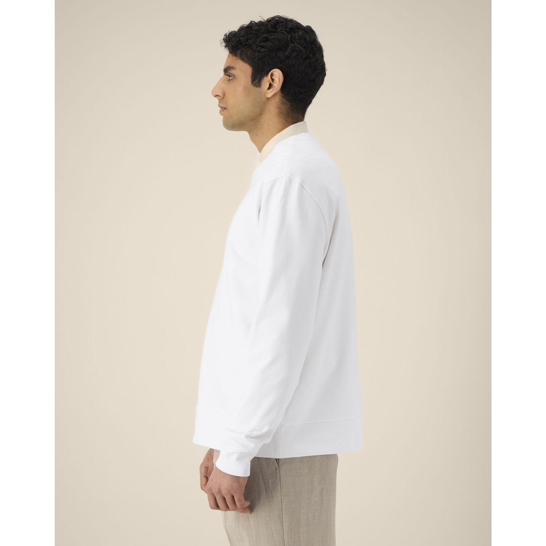Hanorac la baza gâtului unisex Thinker White 5XL
