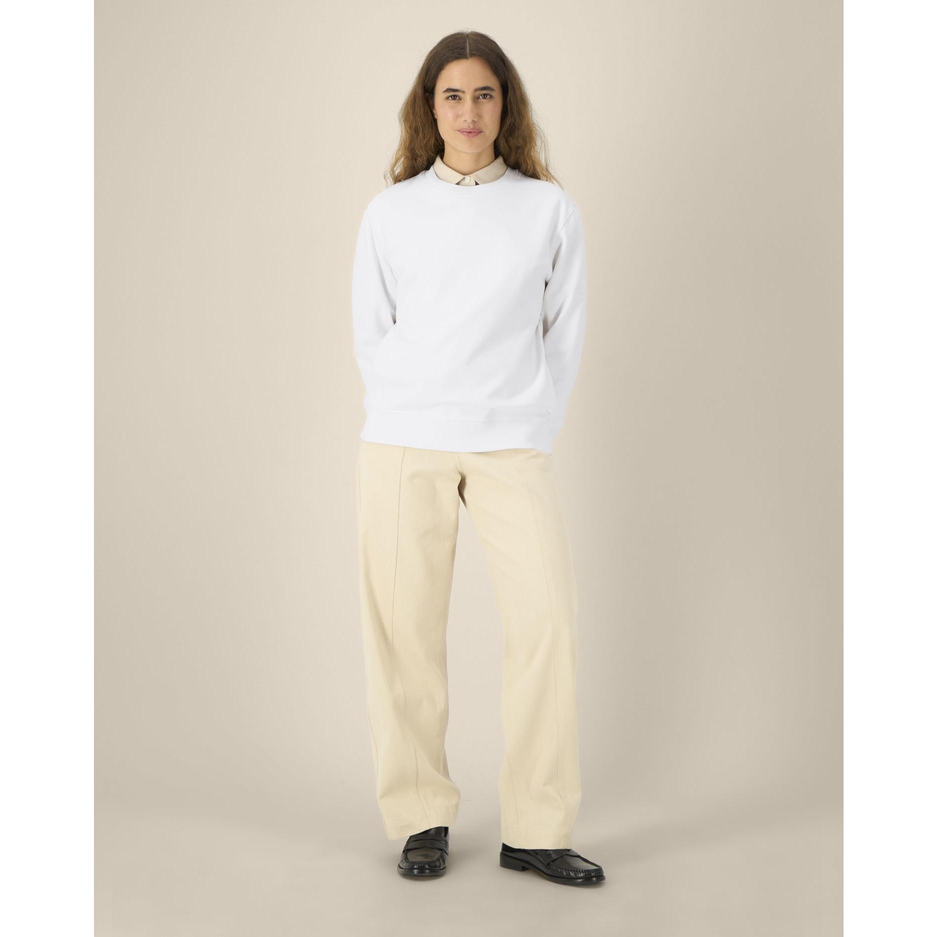 Hanorac la baza gâtului unisex Thinker White 5XL