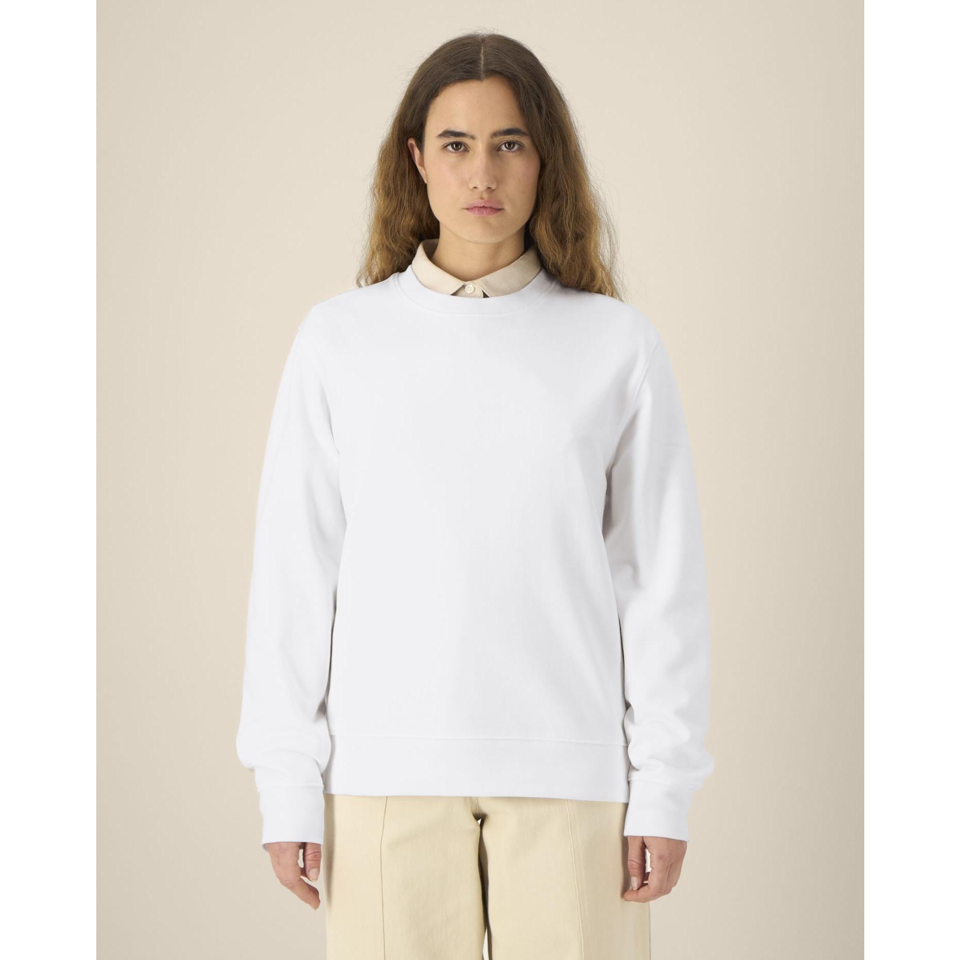 Hanorac la baza gâtului unisex Thinker White 5XL