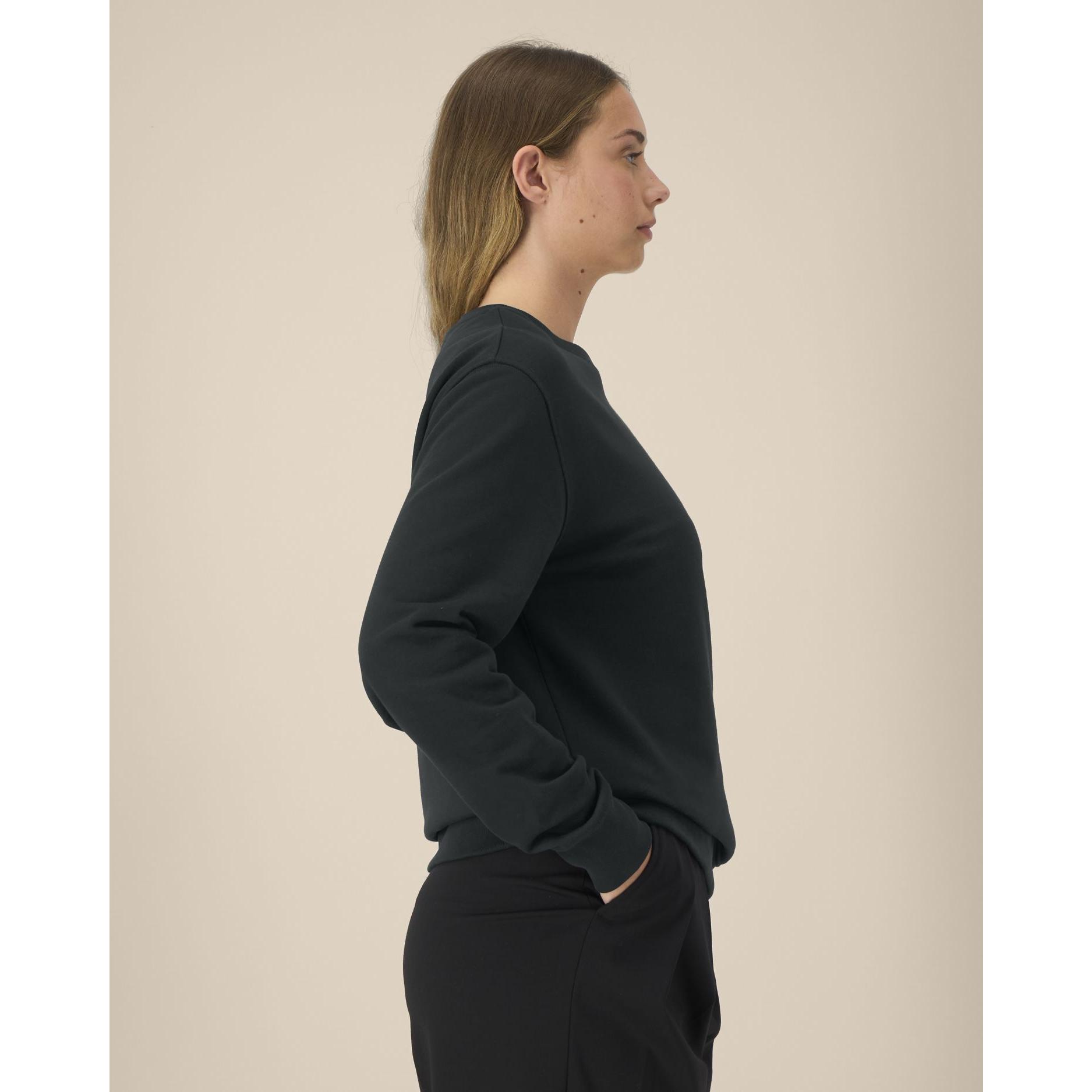 Hanorac la baza gâtului unisex Thinker Black L