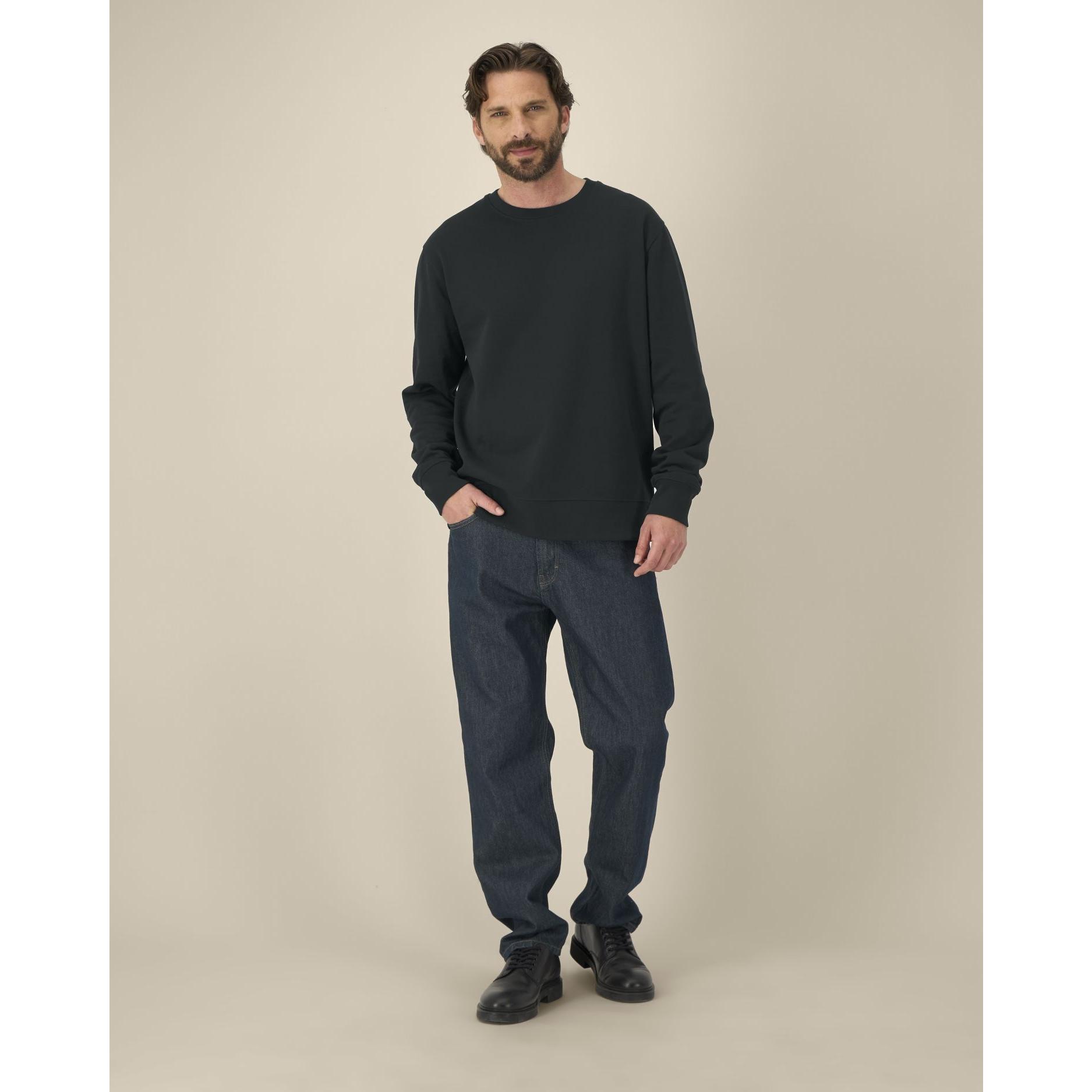 Hanorac la baza gâtului unisex Thinker Black L