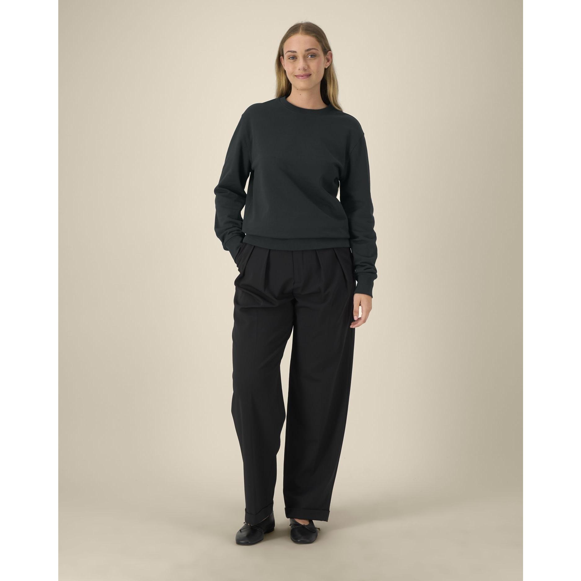 Hanorac la baza gâtului unisex Thinker Black L