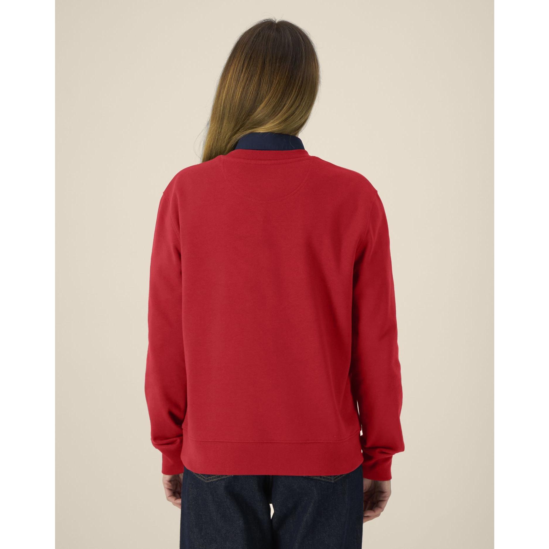 Hanorac la baza gâtului unisex Thinker Red 4XL