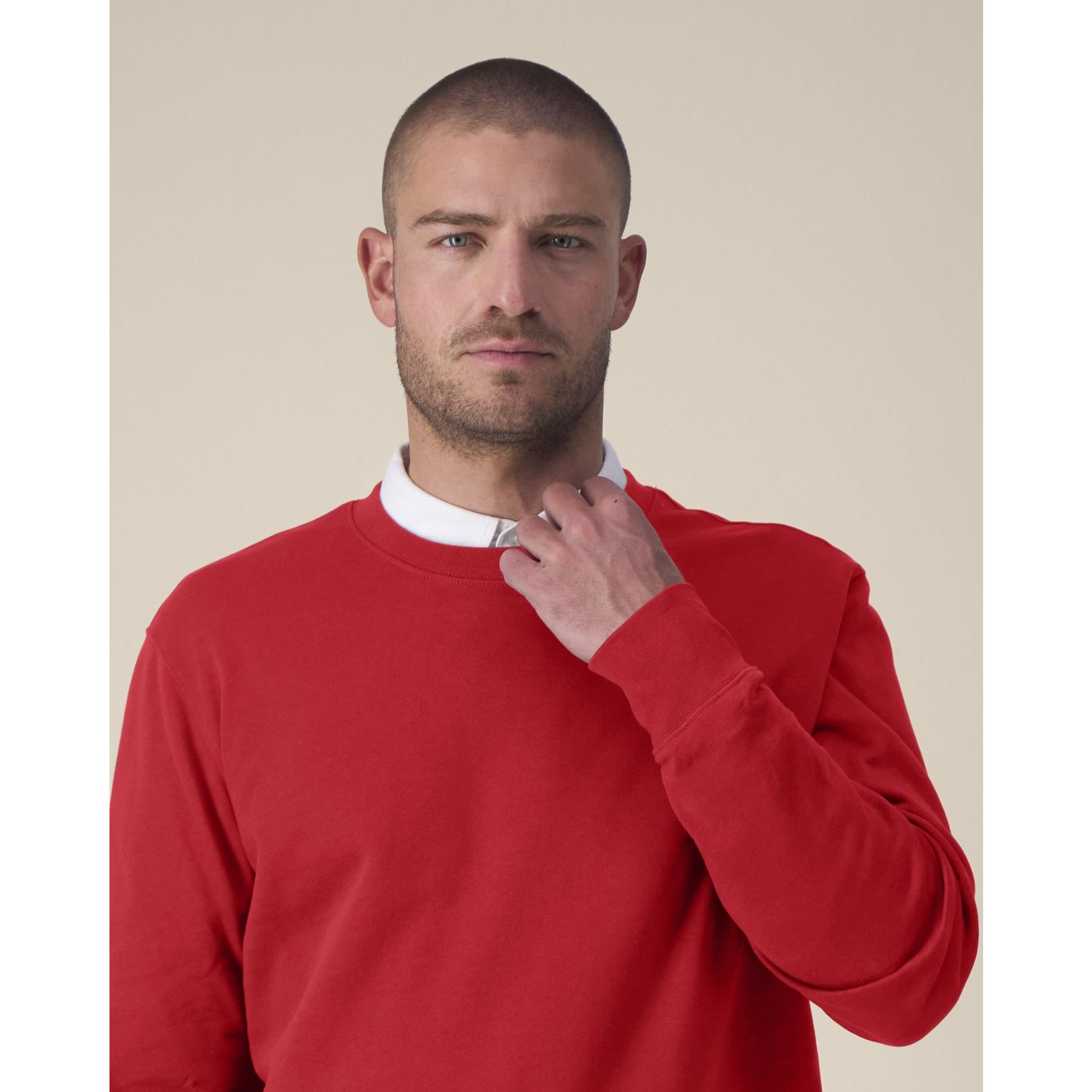 Hanorac la baza gâtului unisex Thinker Red 4XL