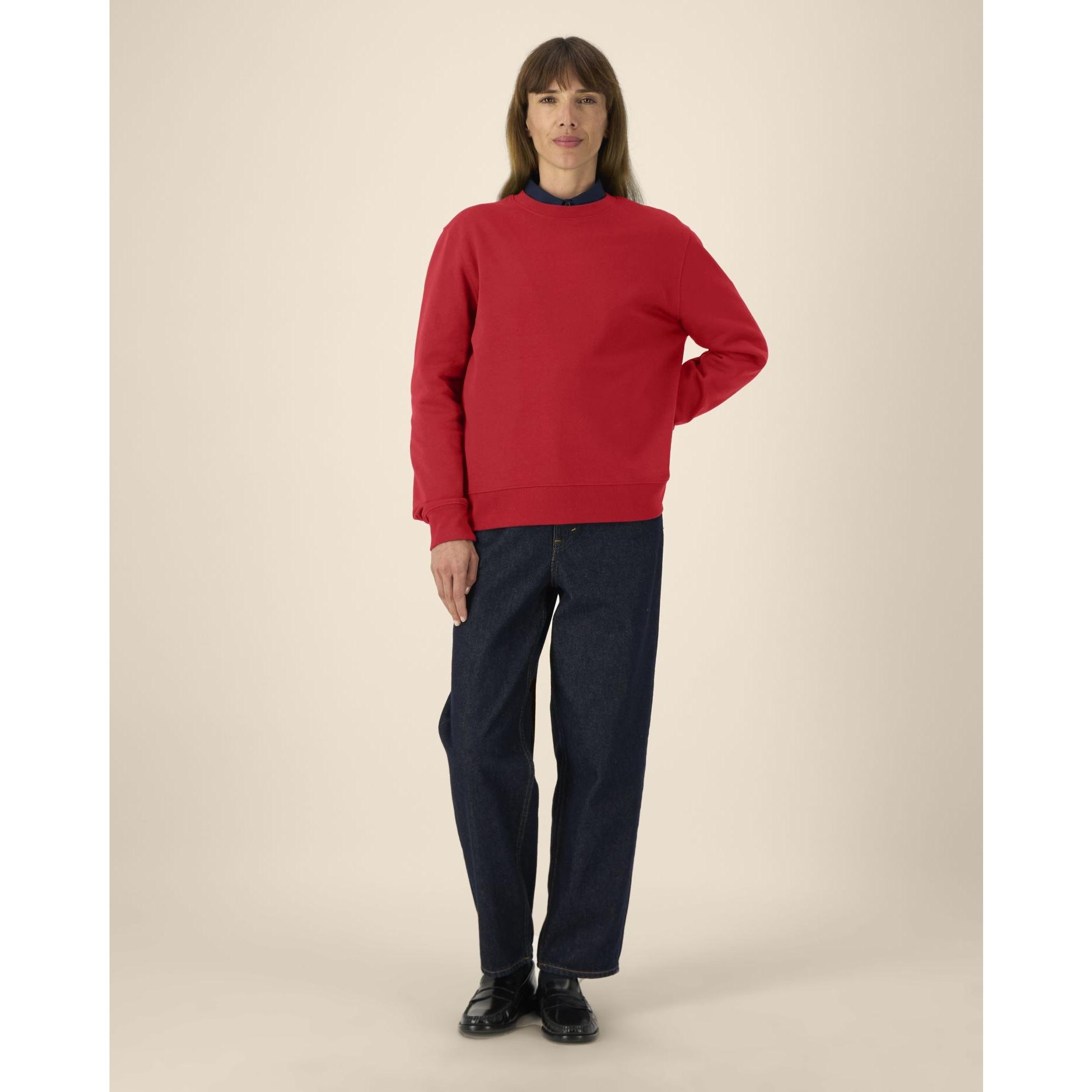 Hanorac la baza gâtului unisex Thinker Red 4XL