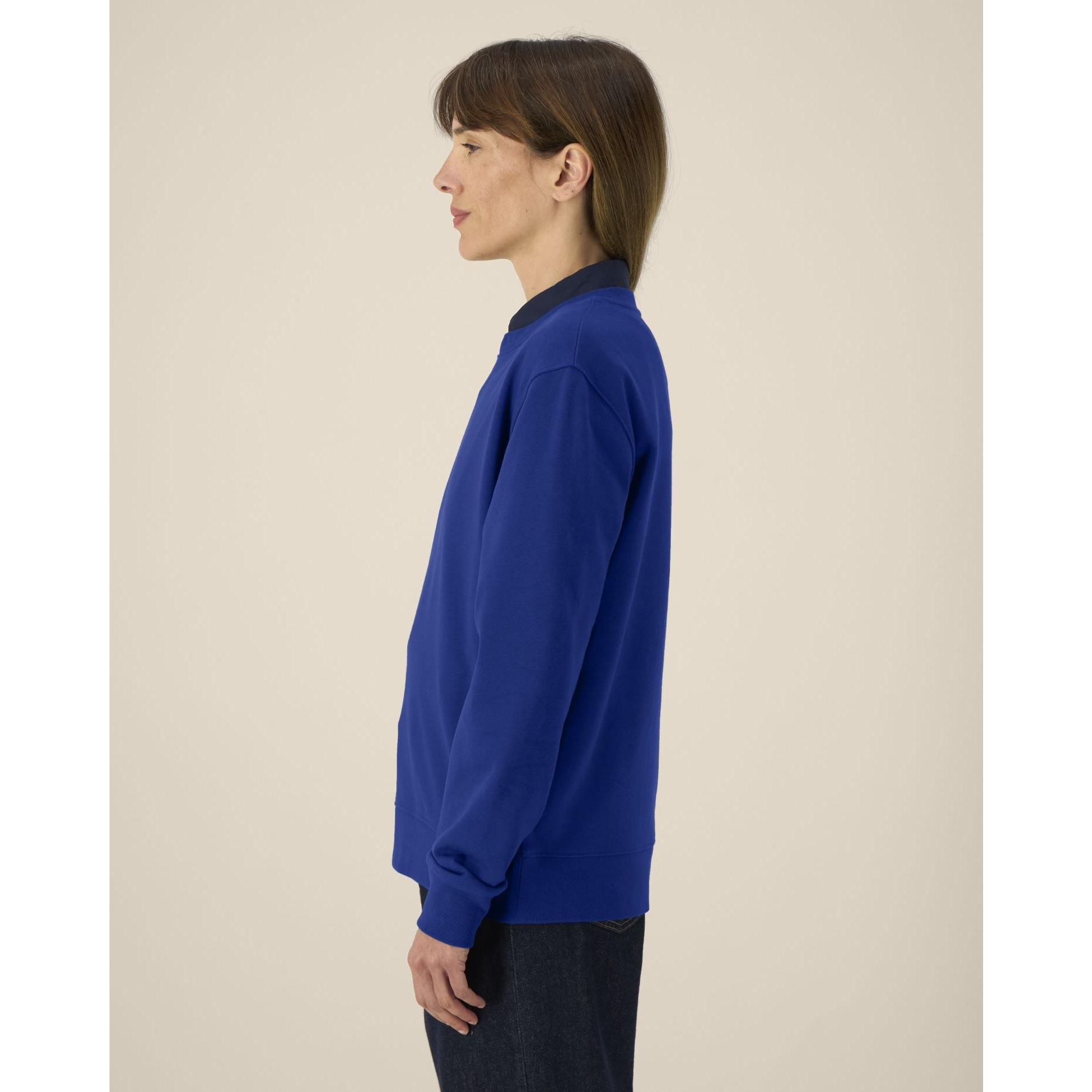 Hanorac la baza gâtului unisex Thinker Worker Blue 4XL