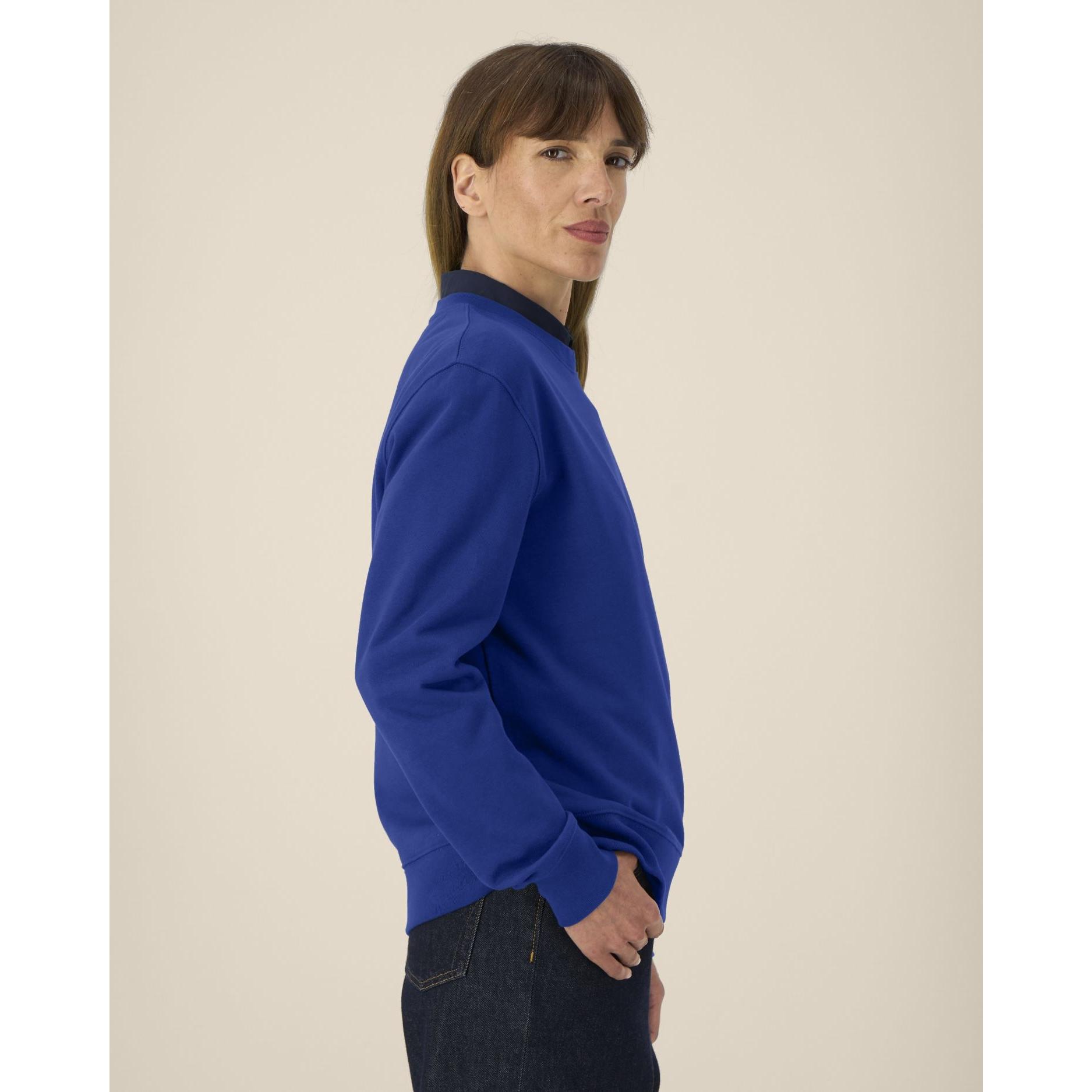 Hanorac la baza gâtului unisex Thinker Worker Blue 4XL