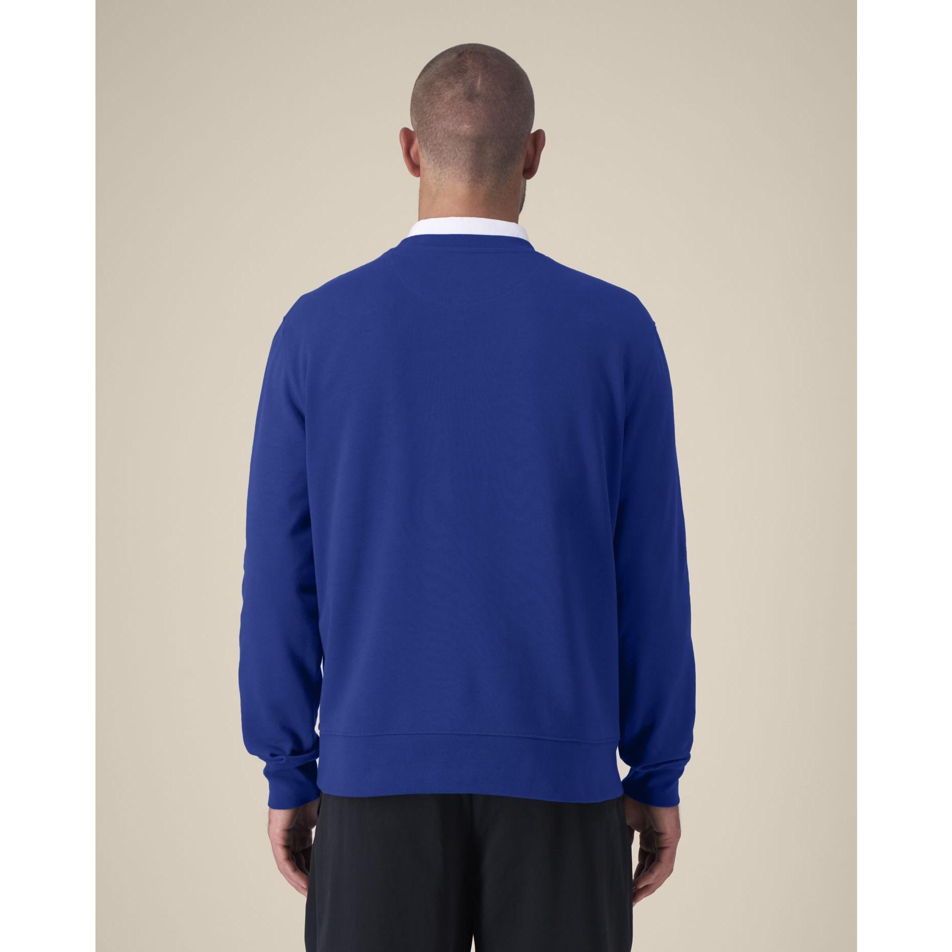 Hanorac la baza gâtului unisex Thinker Worker Blue 4XL