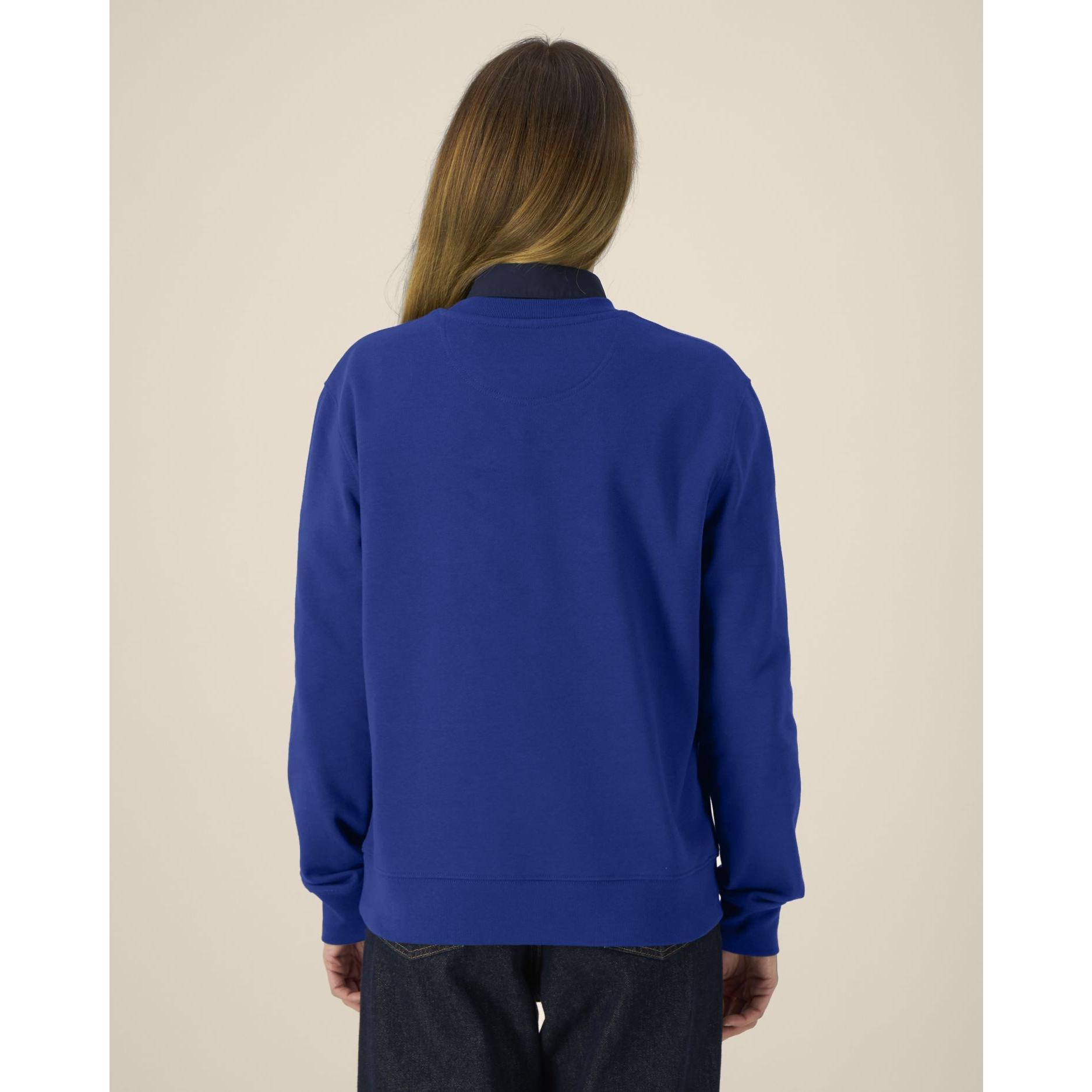Hanorac la baza gâtului unisex Thinker Worker Blue 4XL