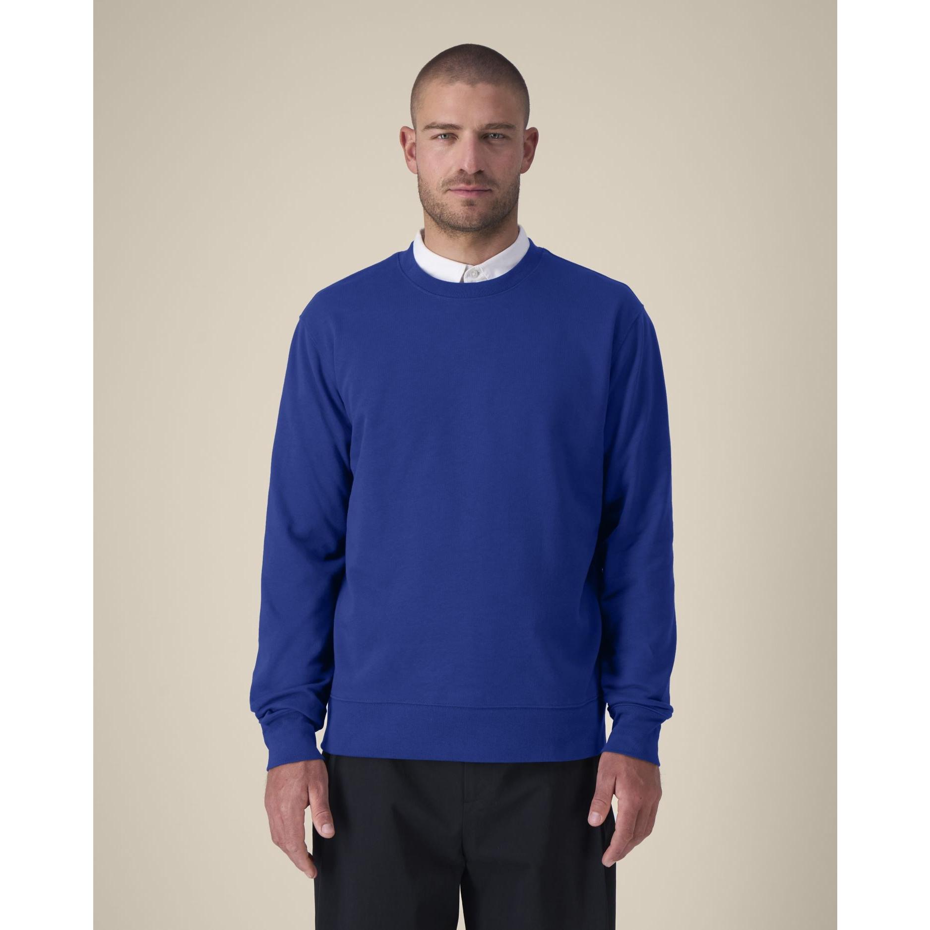 Hanorac la baza gâtului unisex Thinker Worker Blue 4XL