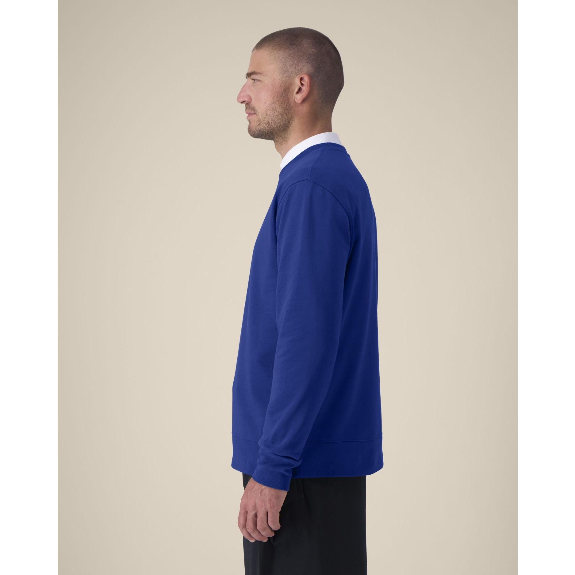Hanorac la baza gâtului unisex Thinker Worker Blue 4XL