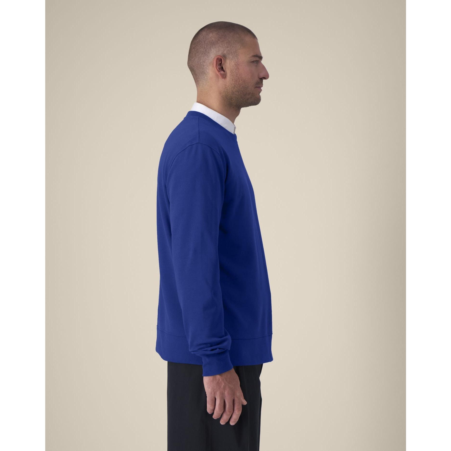Hanorac la baza gâtului unisex Thinker Worker Blue 4XL