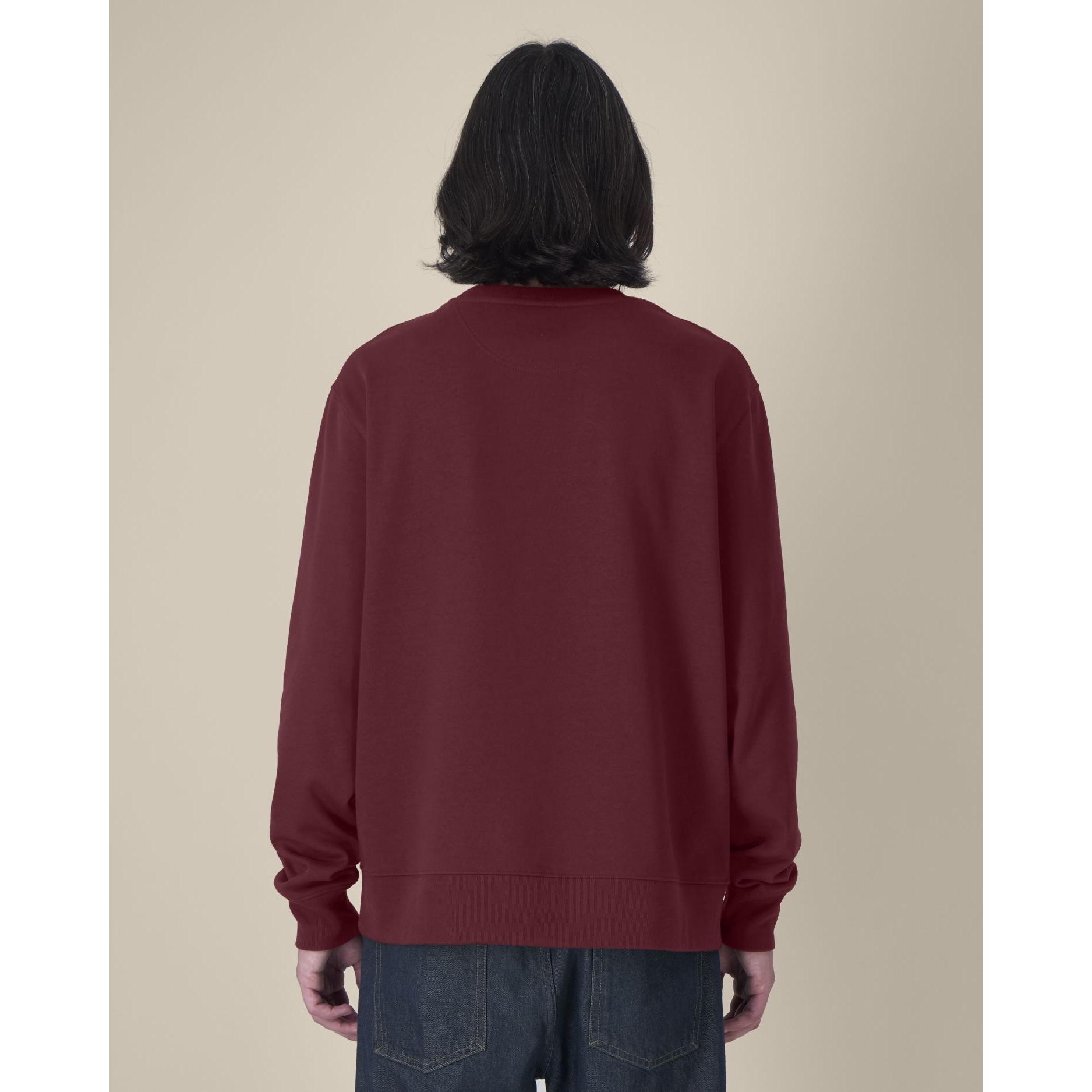Hanorac la baza gâtului unisex Thinker Burgundy 4XL