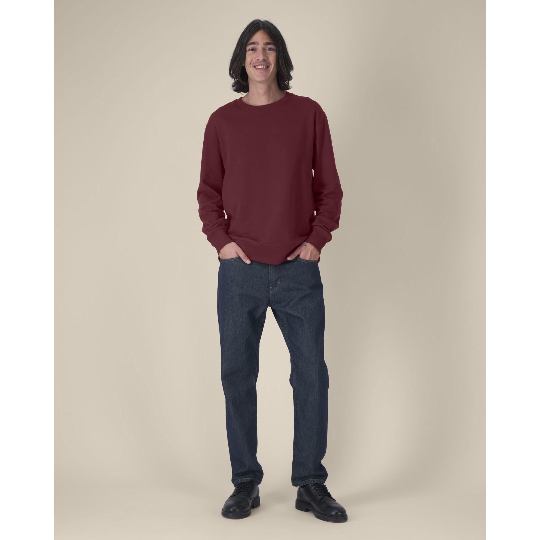 Hanorac la baza gâtului unisex Thinker Burgundy 4XL