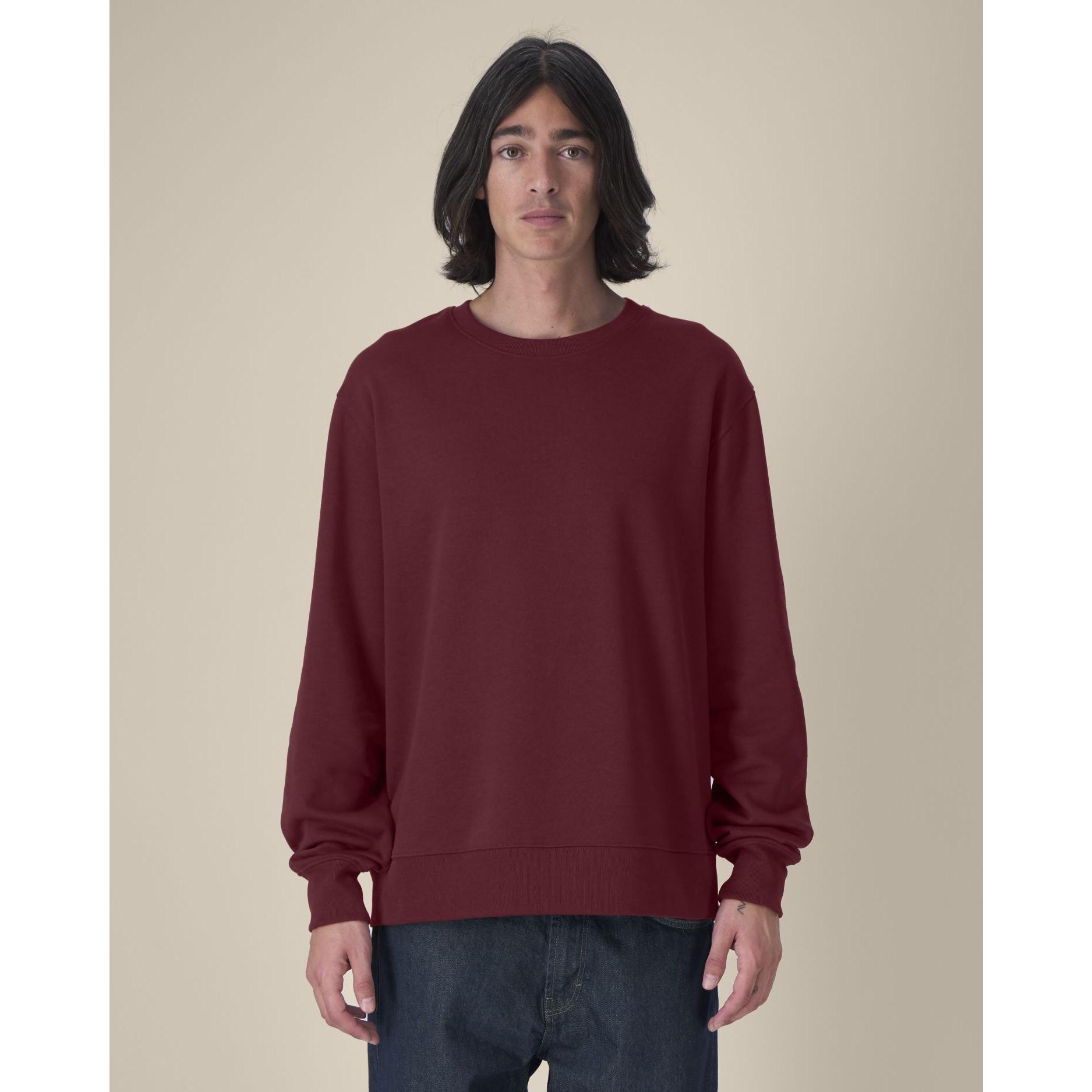 Hanorac la baza gâtului unisex Thinker Burgundy 4XL