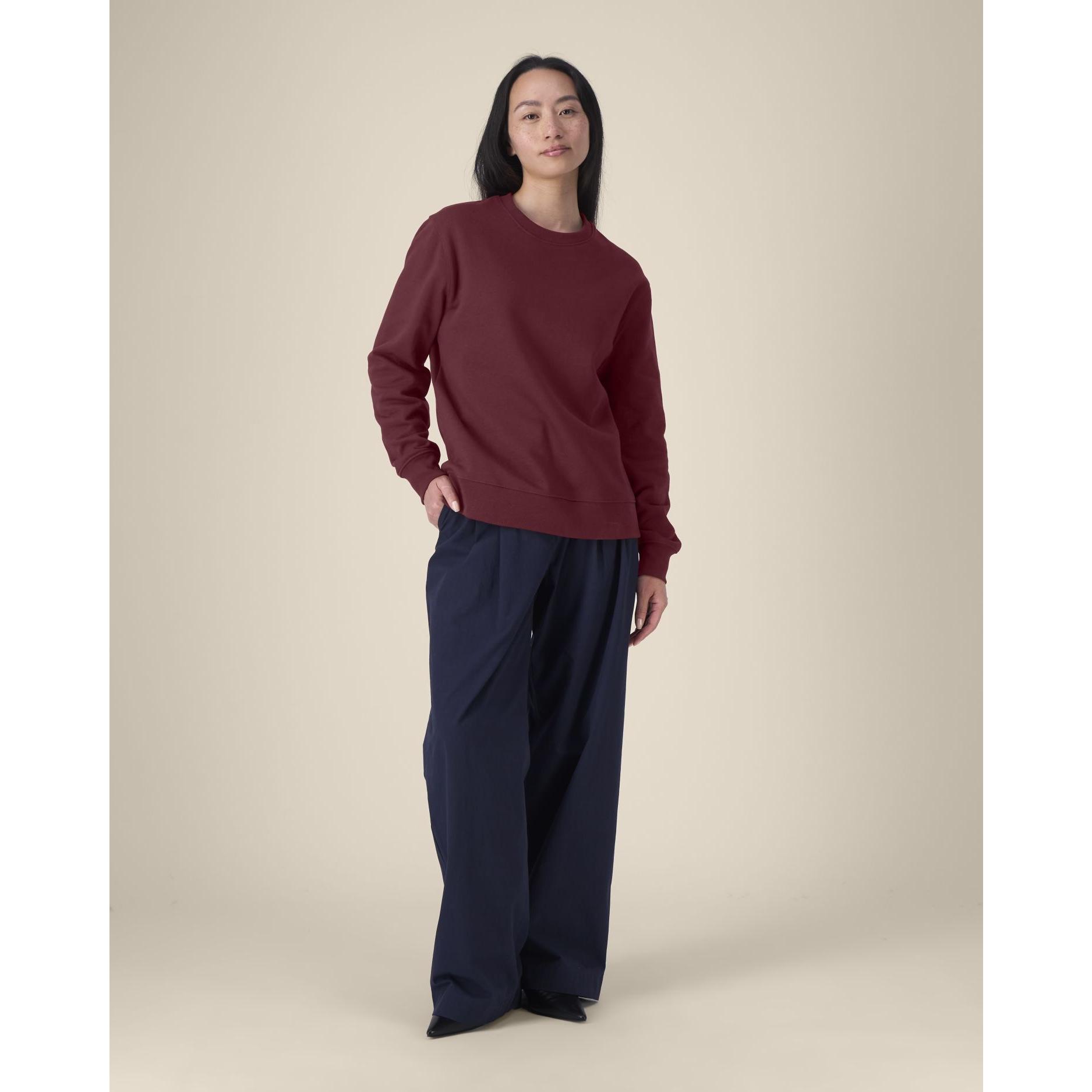 Hanorac la baza gâtului unisex Thinker Burgundy 4XL